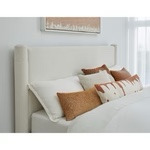 MODUS Burke upholstered, full bed headboard cottage cheese
