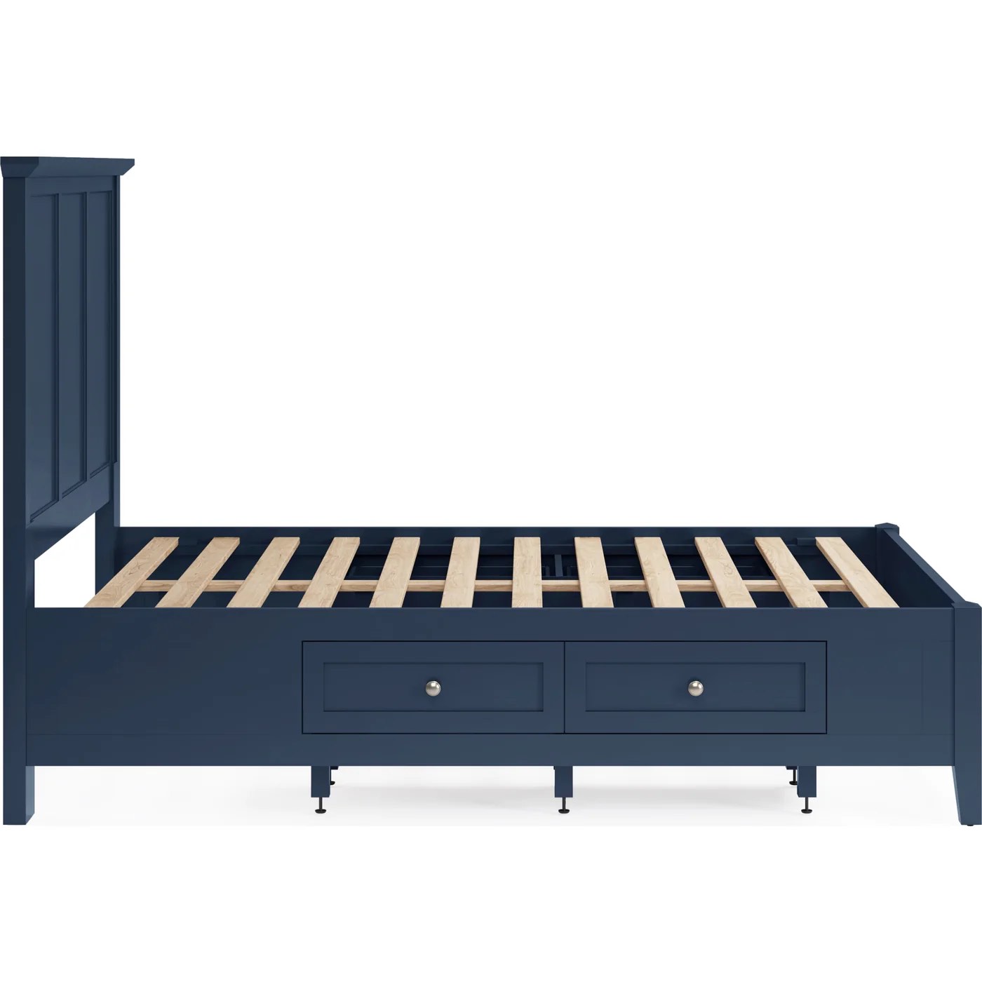 MODUS Grace Four Drawer Platform Storage for Bed in Blueberry