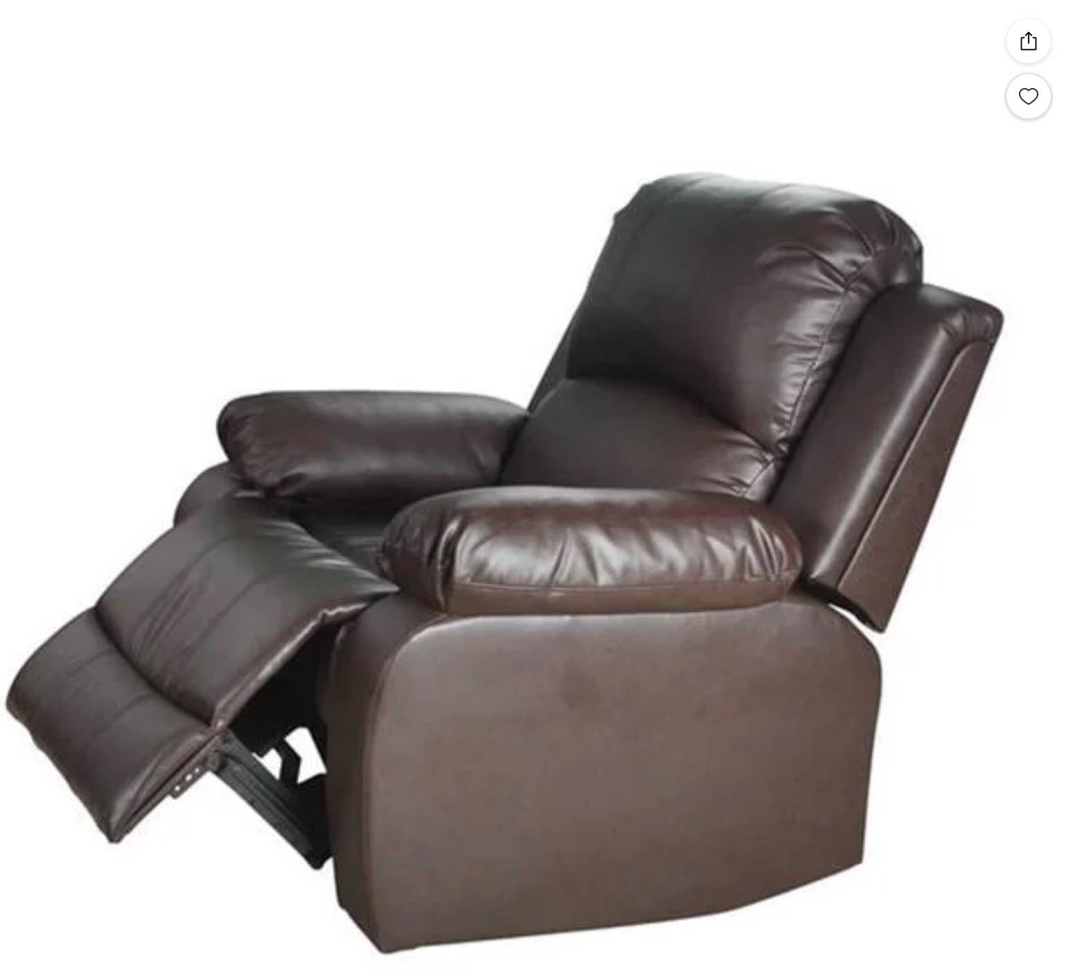 Lifestyle Furniture LGS2890-C Utica Reclining Chair- Dark Brown - 40 x 38.5 x 37 in.