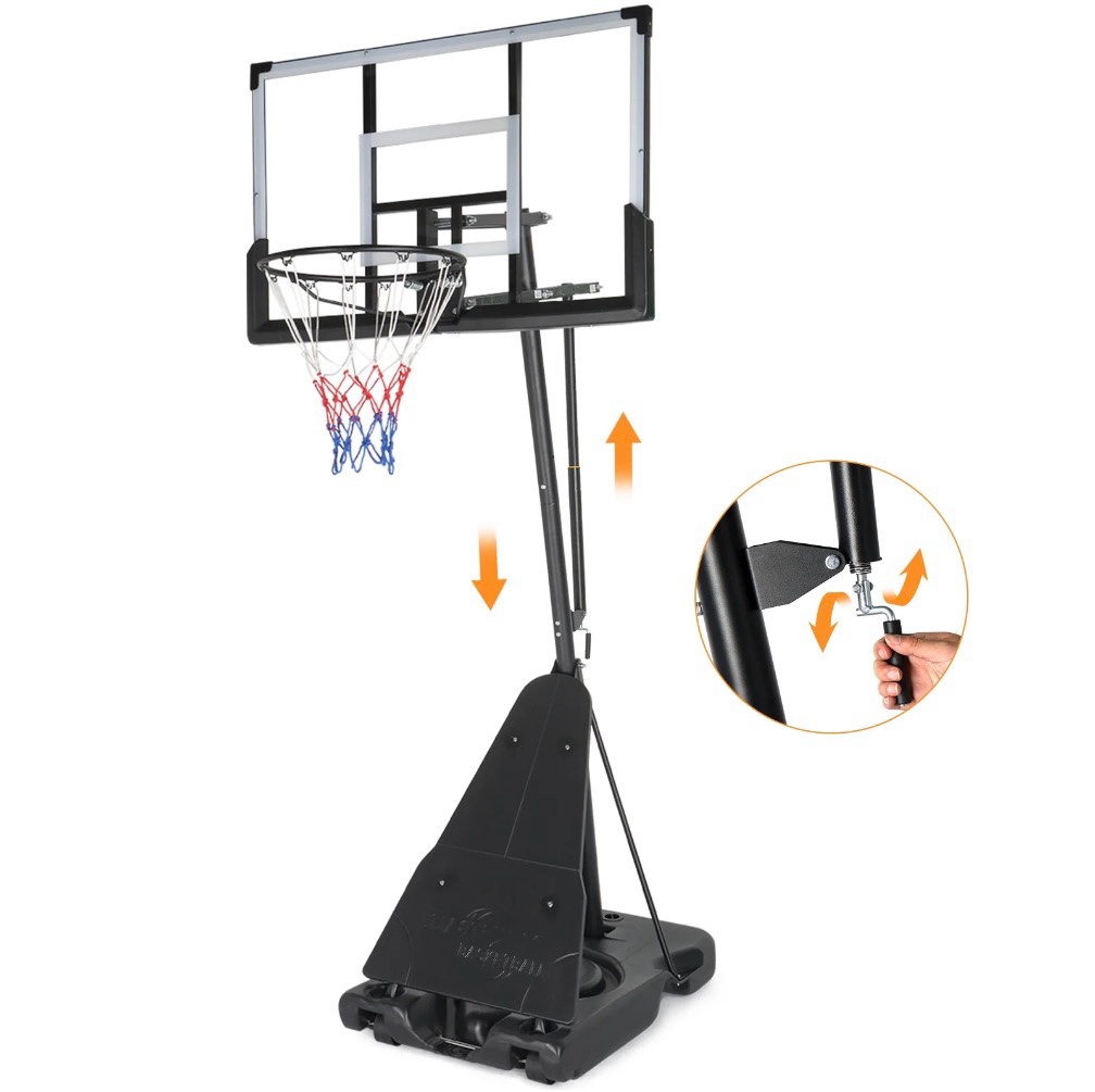 Ktaxon 5.3-10ft Adjustable Portable Basketball Hoop