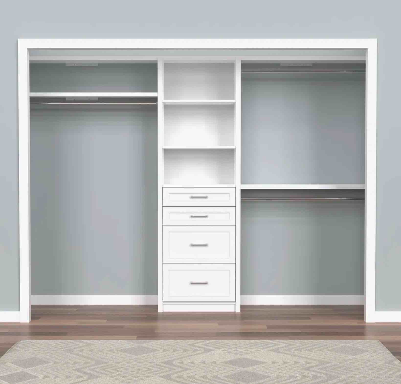 Space creations 50“ x 1 21 inches closet system reach in sets