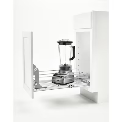 Rev-A-Shelf 4.0-in W x 6.0-in H x 5.0-in D Gray/Silver Sliding basket kit