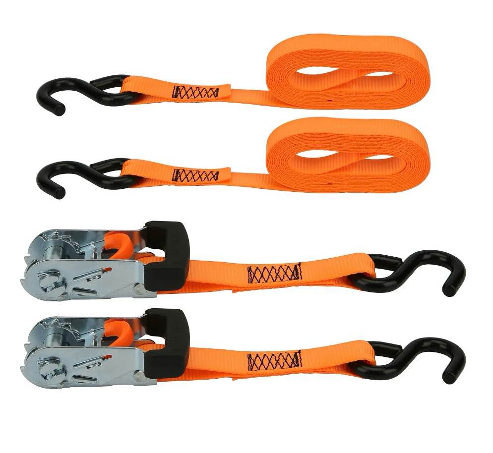 Secure Tite 1-in x 14-ft Ratchet Strap with Snap Hook 1800-lb Break Strength 2 -Pack