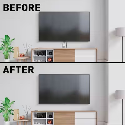 Sanus 3 -Piece 3-3/4-in x 8.75-in Plastic White Flat screen TV kit