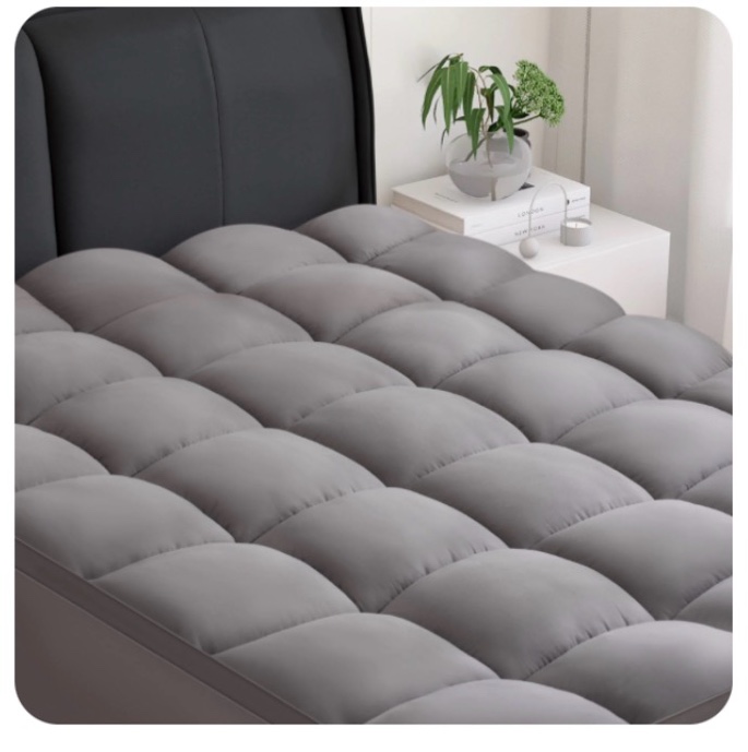 BDEUS Extra Thick Mattress Topper, Cooling Mattress Pad Cover, Pillow Top Protector with 8-21 inch Deep Pocket, Queen Size