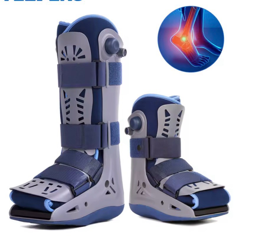 Velpeau Air CAM Walking Boot for Broken Foot - Dual Independent Inflatable - Orthopedic Boot for Stress Fracture, Post-Op Rehab (Unisex, Tall, Medium)