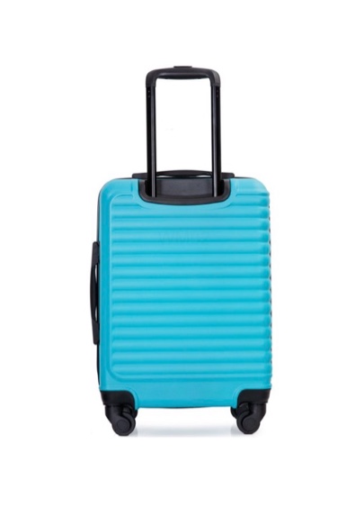 21.6 in. Turquoise ABS Lightweight Spinner Suitcase