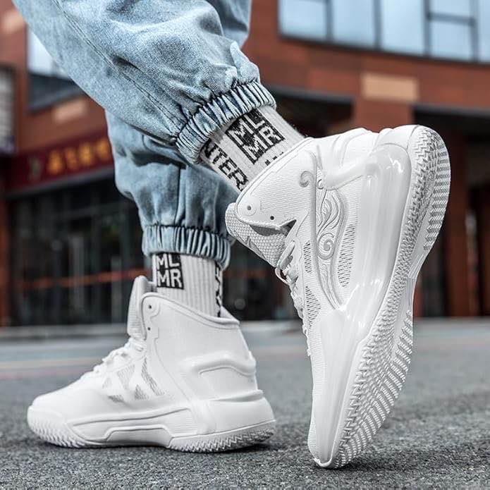 Bacury Women’s Basketball Shoes Breathable Non Slip Sneakers Lightweight Fashion Outdoor Sports Shoe