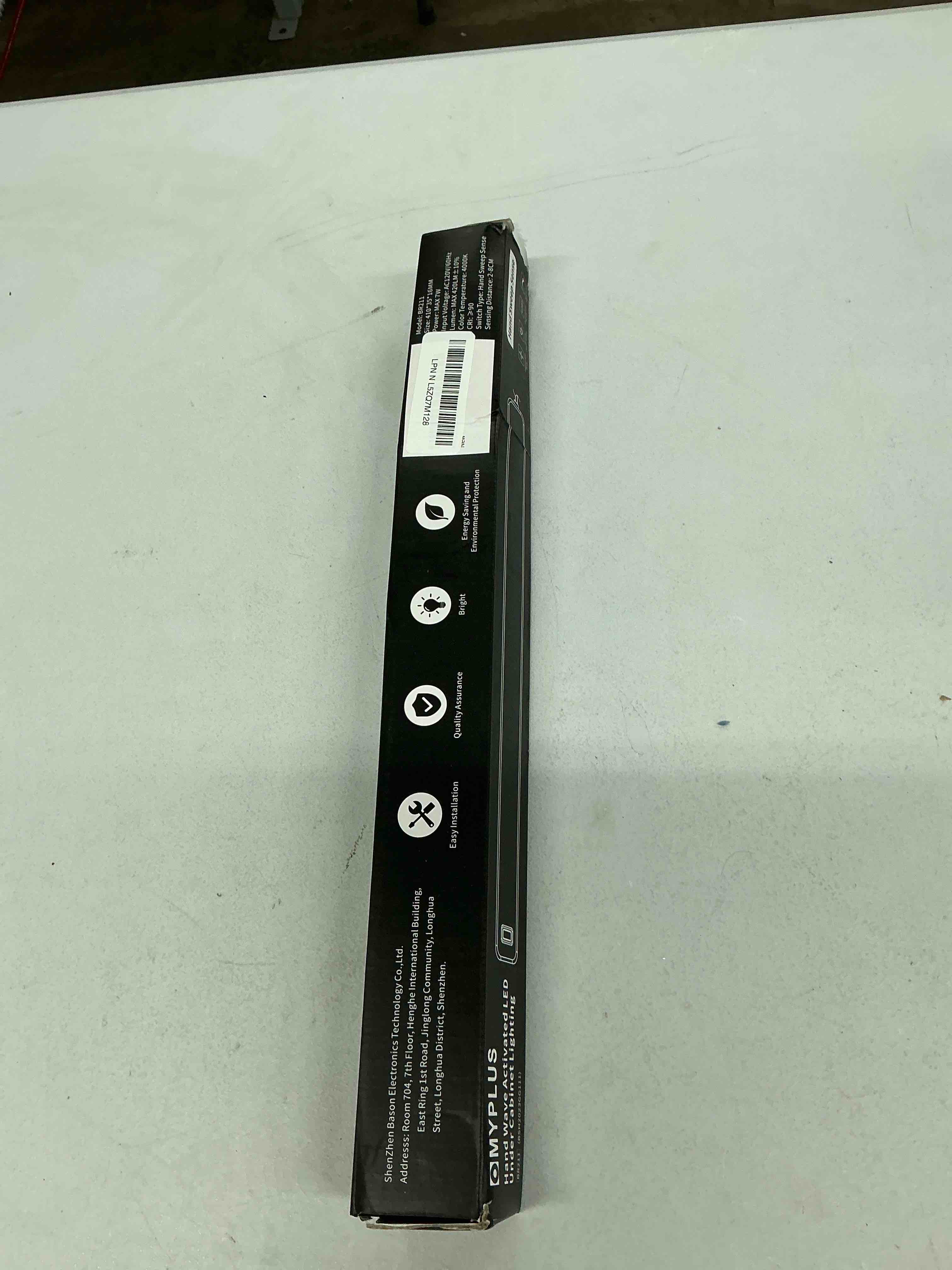 Condition photo showing As Is for MYPLUS 16 Inch Under Cabinet Lights with Hand Wave, Under Counter Lighting 4000K Natural White,Dimmable,Plug and Play,LED Lights for Kitchen Cabinet, Cupboard, Closet, Desk 4000K-Natural White 16inch-1Pack