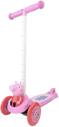 At Home Peppa The Pig 3-Wheel Tilt Scooter