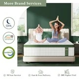 Sleepmax Aura 12" Firm King Hybrid Mattress in a Box, 365 Night Trial, Euro Top, Pain Relief, CertiPUR-US