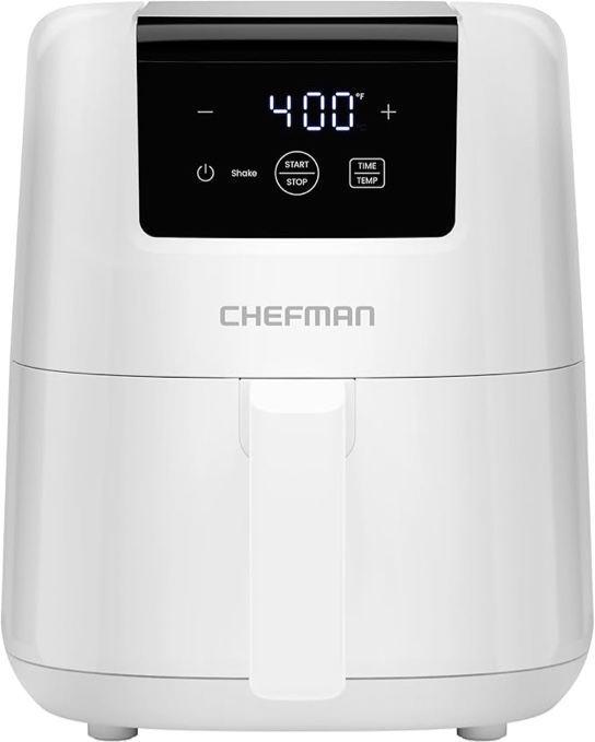 Chefman - TurboFry 2 Qt. Digital Air Fryer with Dishwasher-Safe, PFAS-Free Basket - White