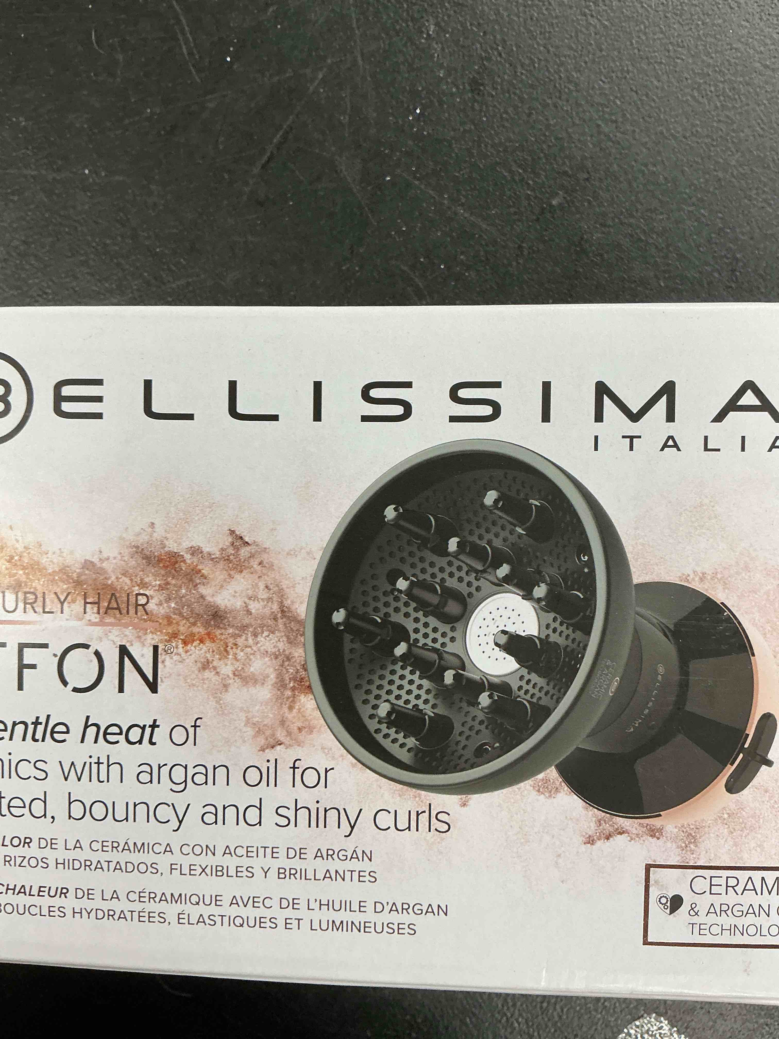 Bellissima Italia Hair Diffuser Diffon Ceramic Curly Hair Dryer with Argan Oil - DF1 5000