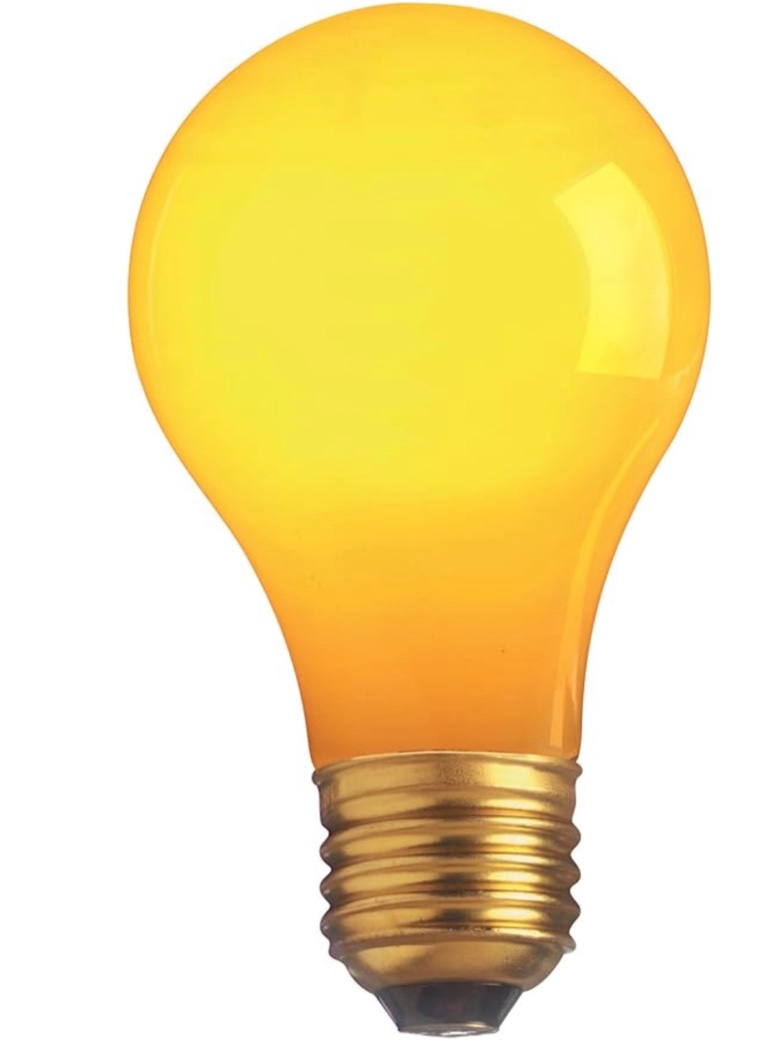 SATCO S6093 25A19 Party Bulb/Replacement Light Bulb Ceramic Yellow 25W 130V