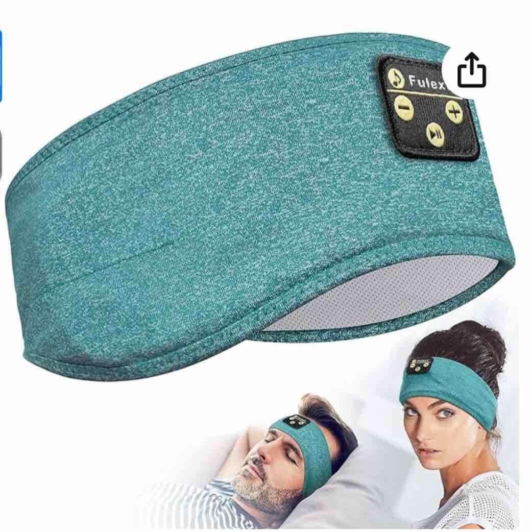 Lavince Sleep Headphones Bluetooth, Sleeping Headphones Headband 10H Music, Soft Elastic Comfortable Sleep Headband, Birthday Gifts Christmas Stocking Stuffers for Men Women Father Husband Wife Green