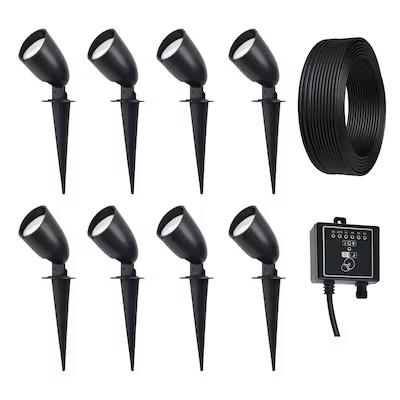  Harbor Breeze Spot Light 150 -Lumens 1.8 -Watt Black Low voltage Warm White Hardwired LED