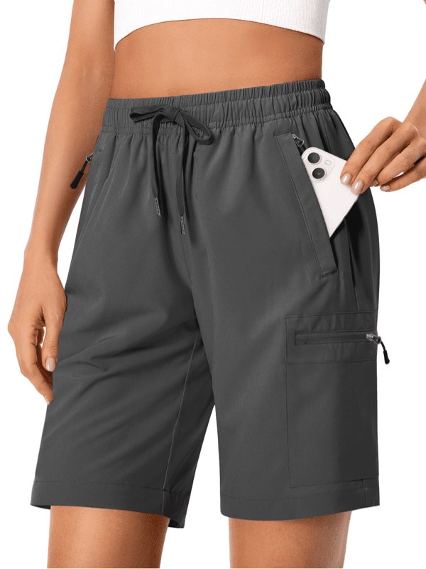 Rosvigor Womens Hiking Cargo Shorts Quick Dry Athletic Shorts for Women Golf Casual Summer Shorts with Pockets, XL