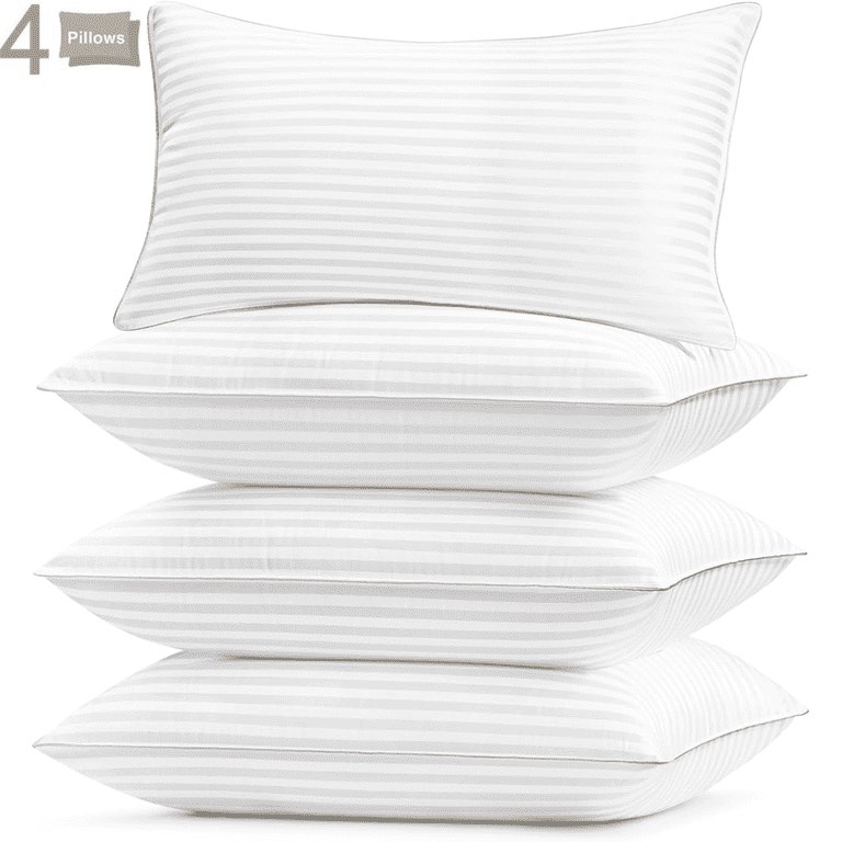 COOKEY Pillow for Bed Standard Size Set of 4 ,Down Alternative Pillows for Sleeping 20x26inch, Luxury Hotel Pillow for Back,Stomach or Side Sleeper