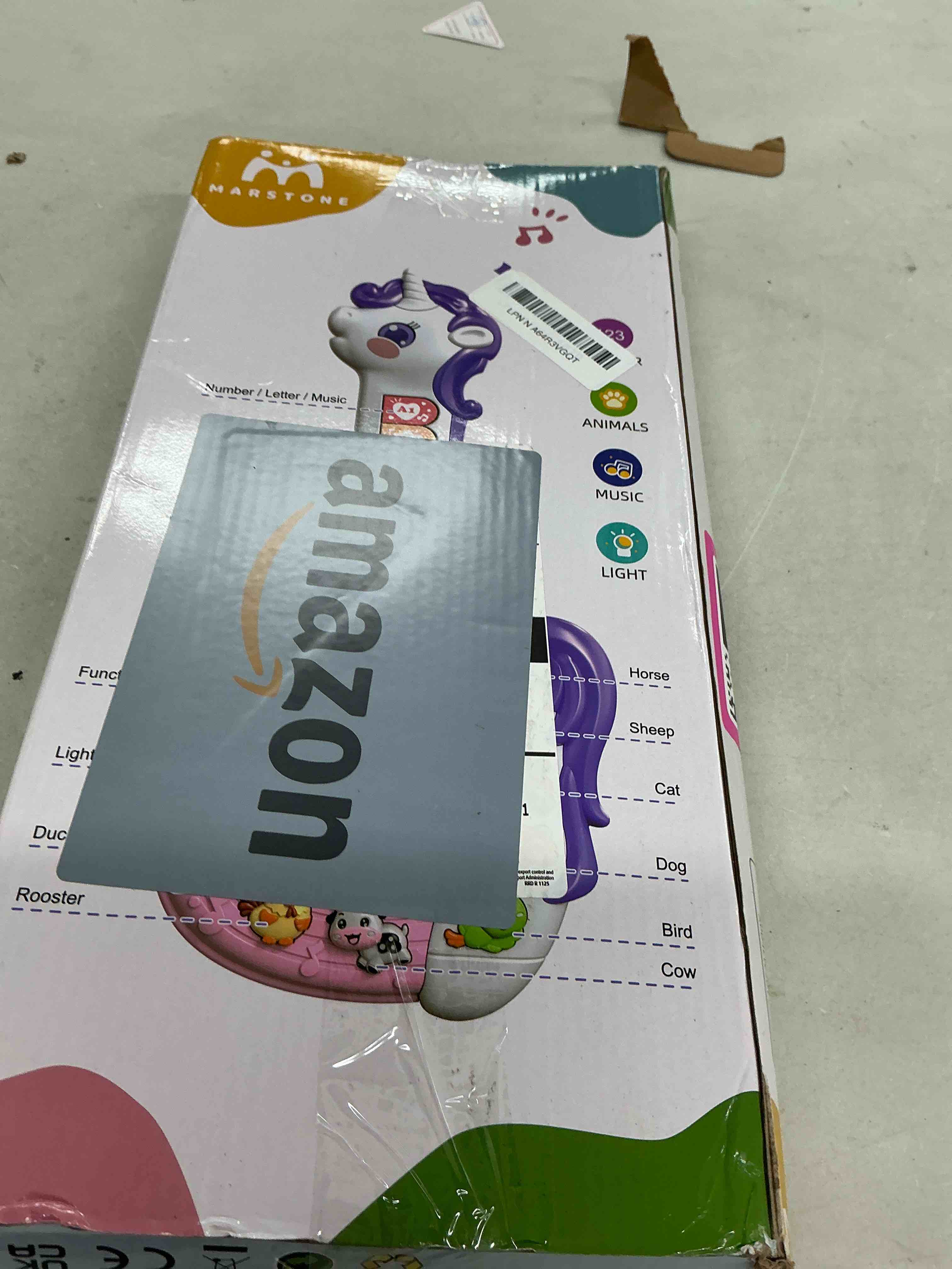 Condition photo showing New/Like New for marstone toys for 1 2 year old girl birthday gifts: baby musical unicorn toys 12-18 months, educational cartoon guitar for toddler boy kid 1-3, infant 1st first interactive learning birthday present