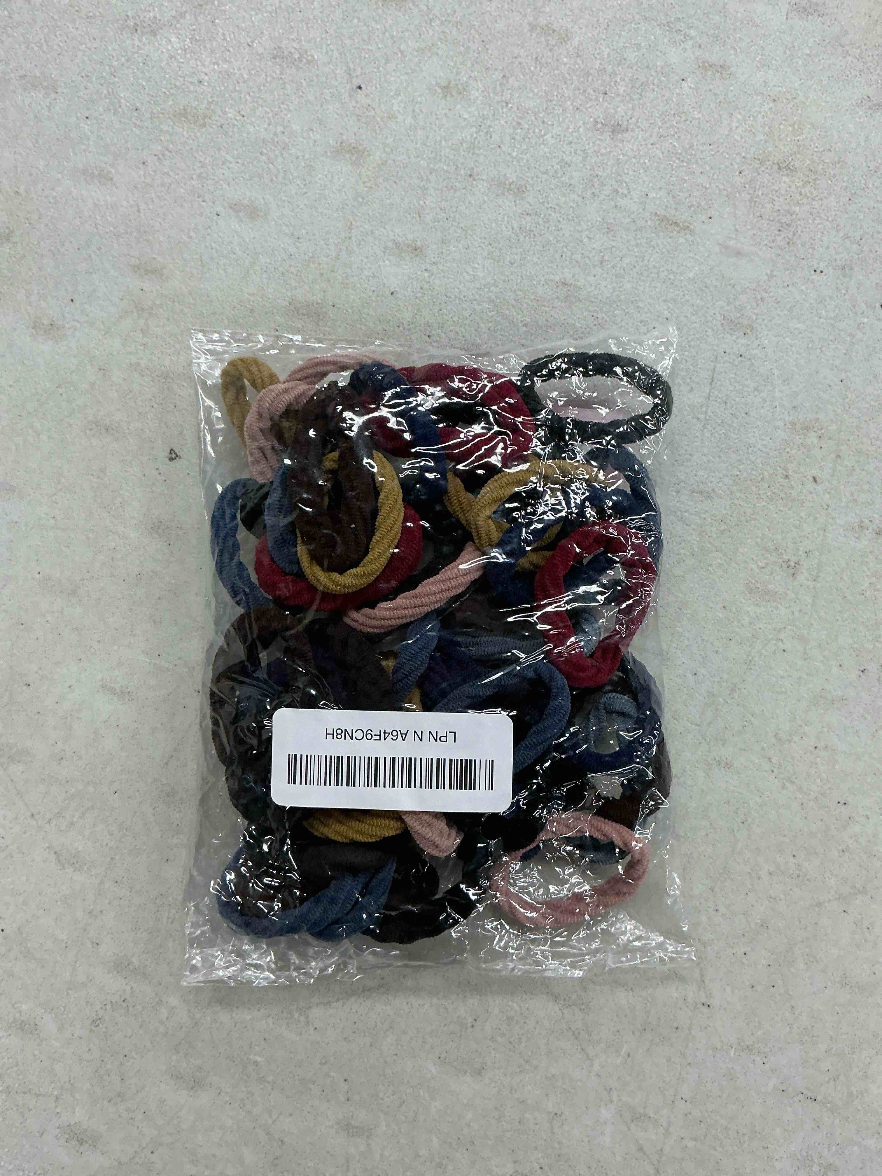 Condition photo showing New/Like New for design of spiricle pattern hair ties with seamless high elastic thickening in ponytail holders (multiple colors with 20 pcs packing)