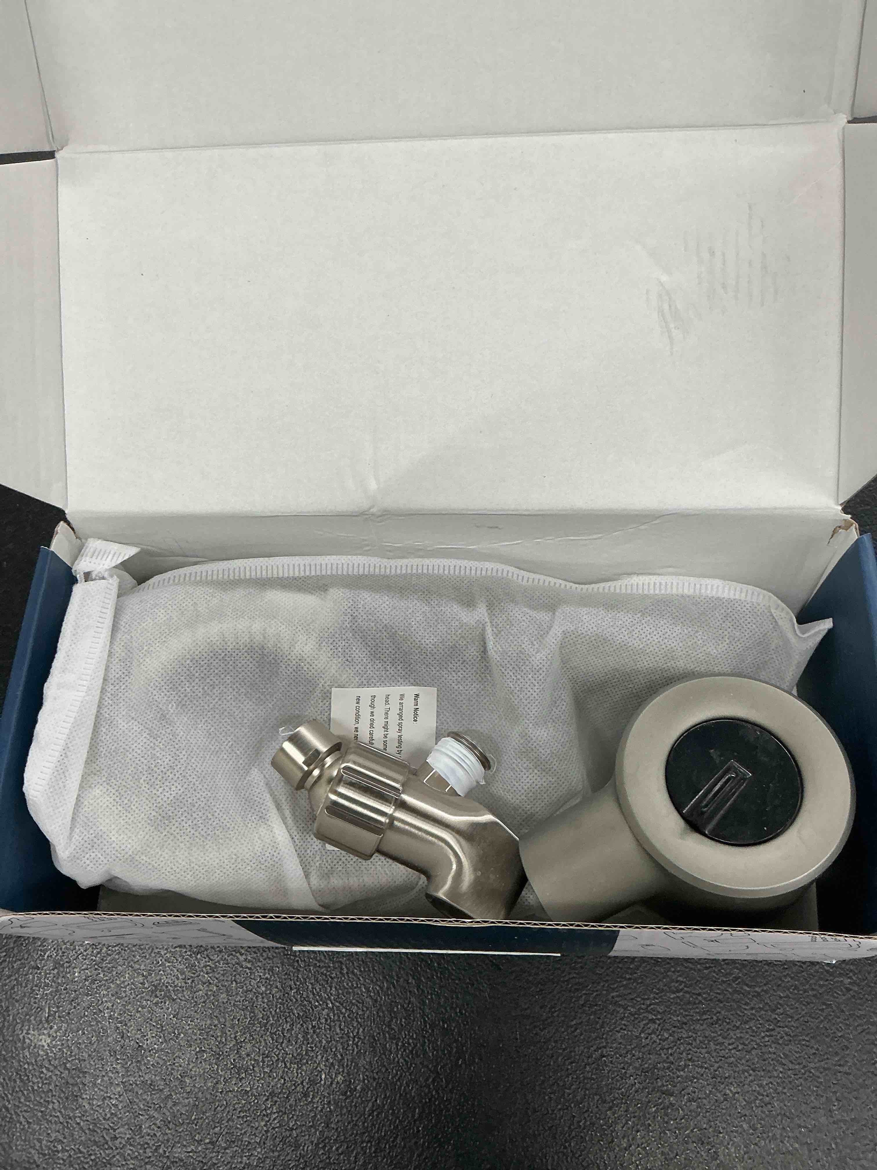 Condition photo showing Good Condition for filtered shower head with handheld, high pressure water flow and multiple spray modes shower head with filter, power wash for hard water, showerhead with on/off switch for pets bath gray