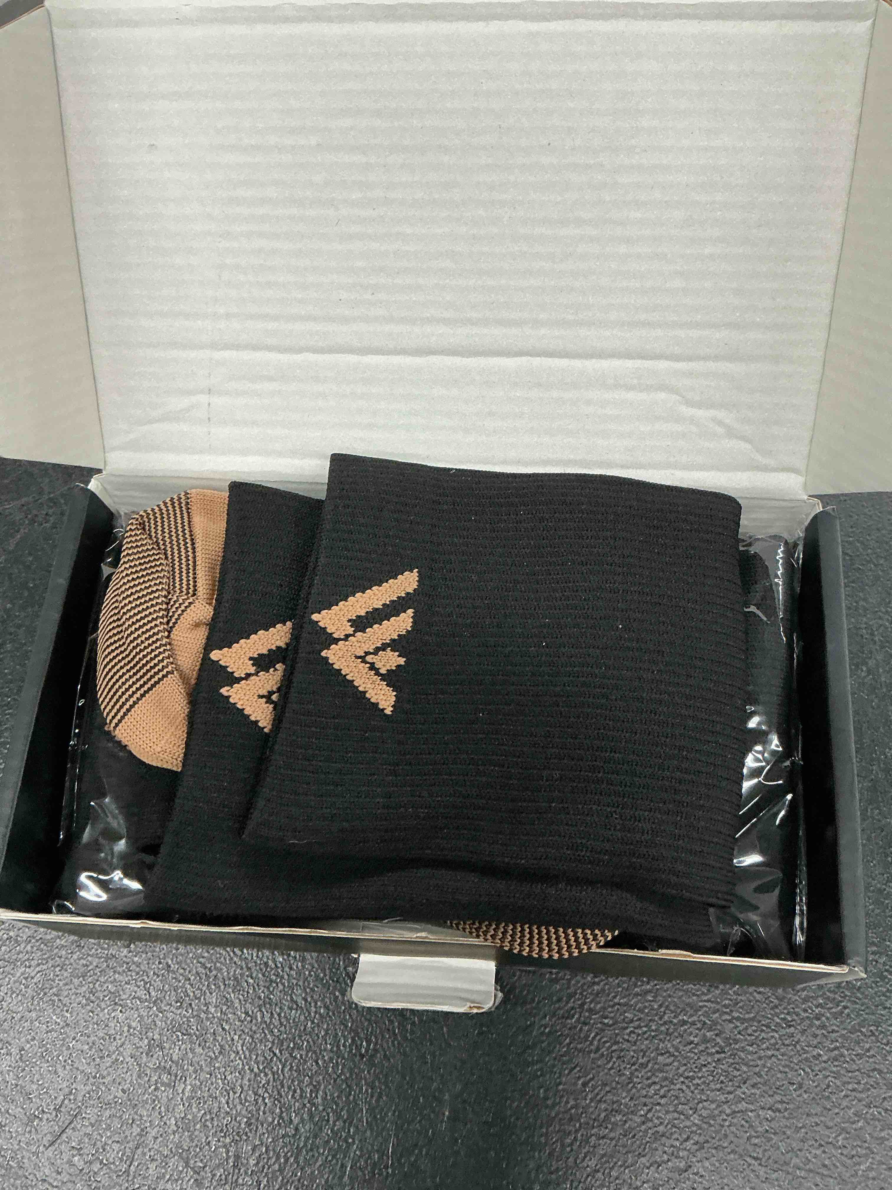 Condition photo showing Good Condition for fuelmefoot 3 pack copper compression socks - compression socks women & men circulation - best for medical,running,athletic large-x-large 00 black