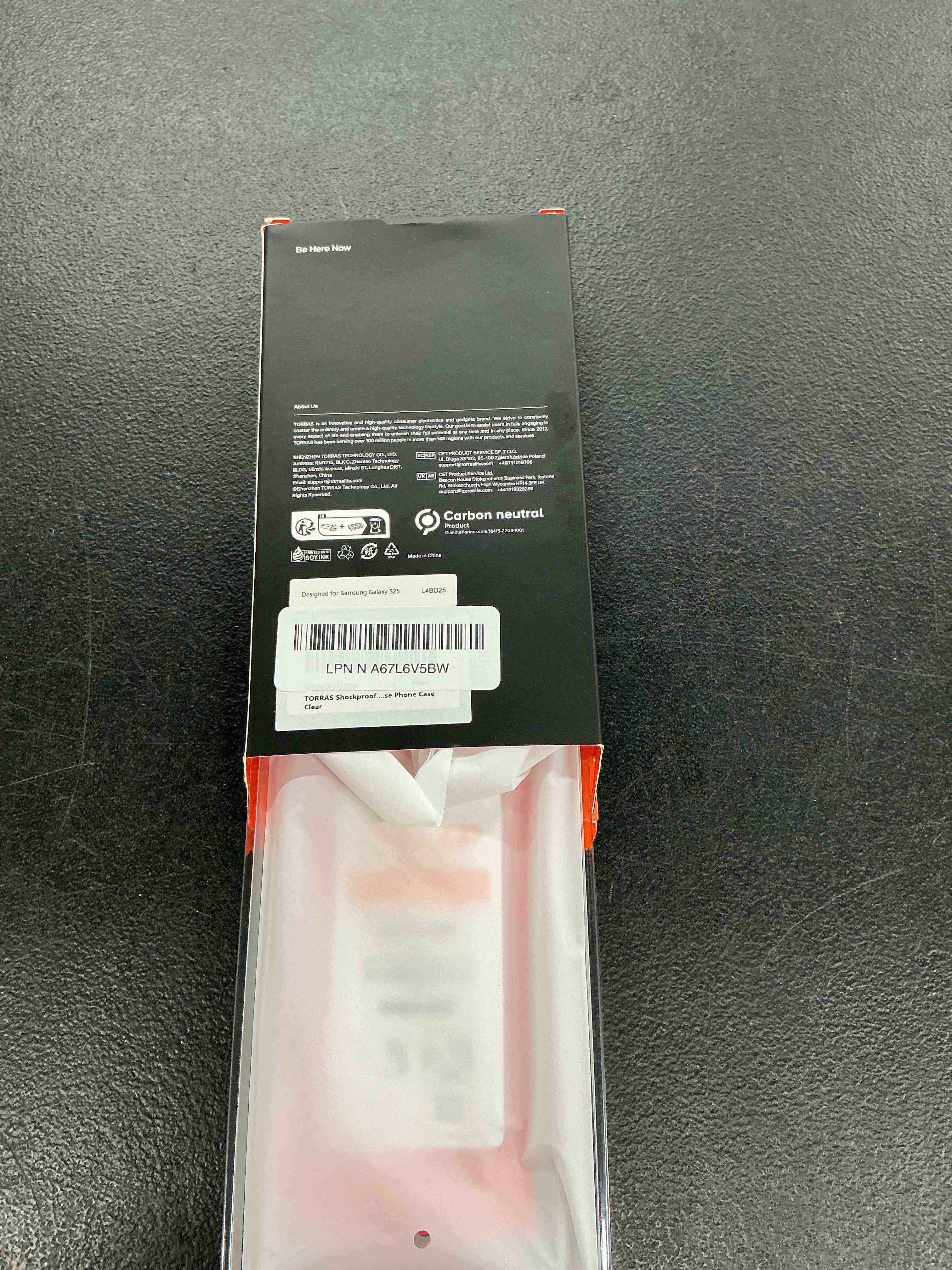 Condition photo showing Good Condition for torras guardian shockproof for samsung galaxy s25 case, [12ft military grade drop] thin & soft touch for samsung s25 case, transparent protective slim case for samsung s25, diamond clear s25?6.2" s25-clear