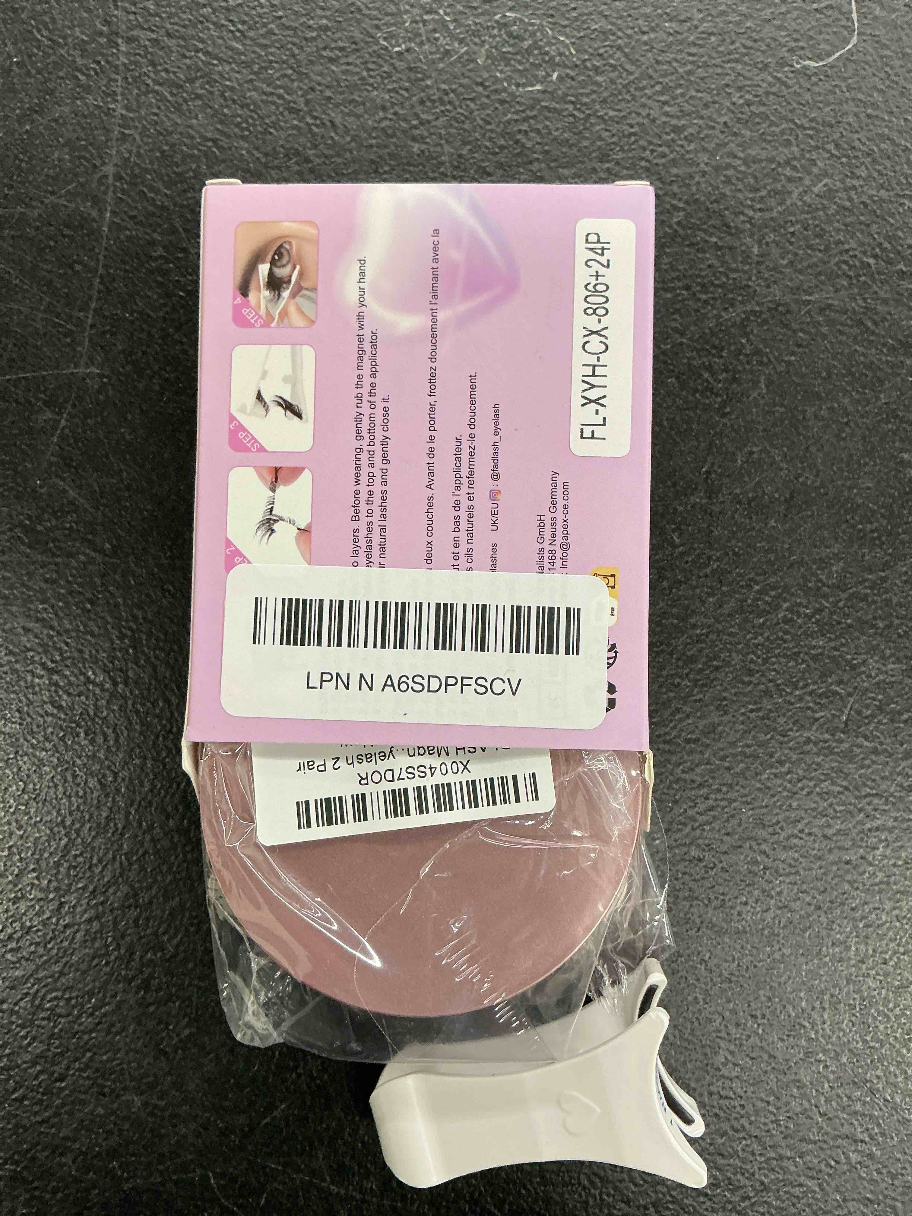 Condition photo showing New/Like New for fadlash magnetic eyelashes natural look magnetic lashes with applicator reusable wispy magnetic eyelashes no glue needed false eyelash 2 pair magnetic-2pair b02