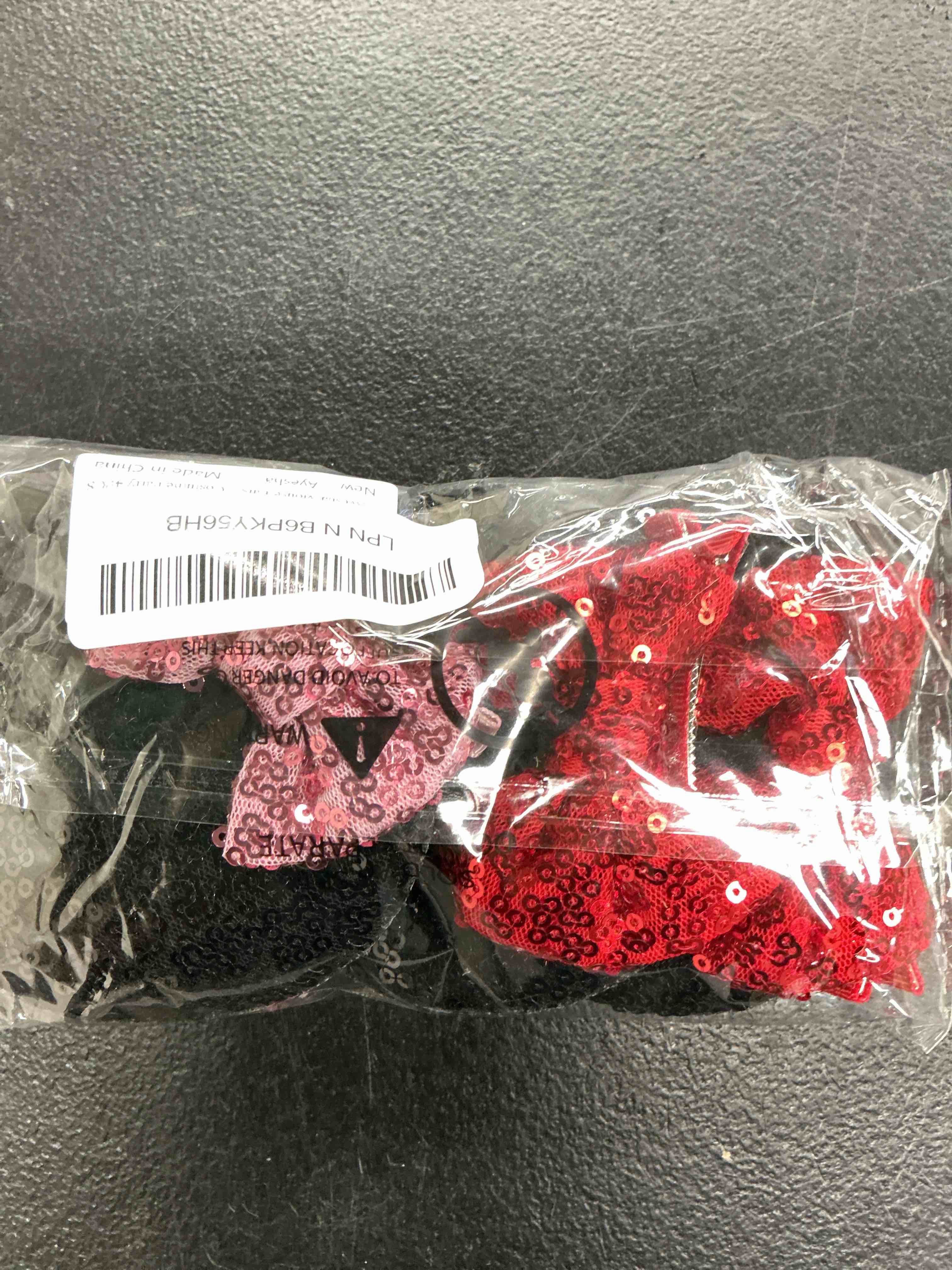 Condition photo showing Good Condition for ayesha mouse ears hair clips mouse ears for toddler girls sequin mouse bows barrettes hair accessories for baby girls toddler kids costume party 4pcs red bows