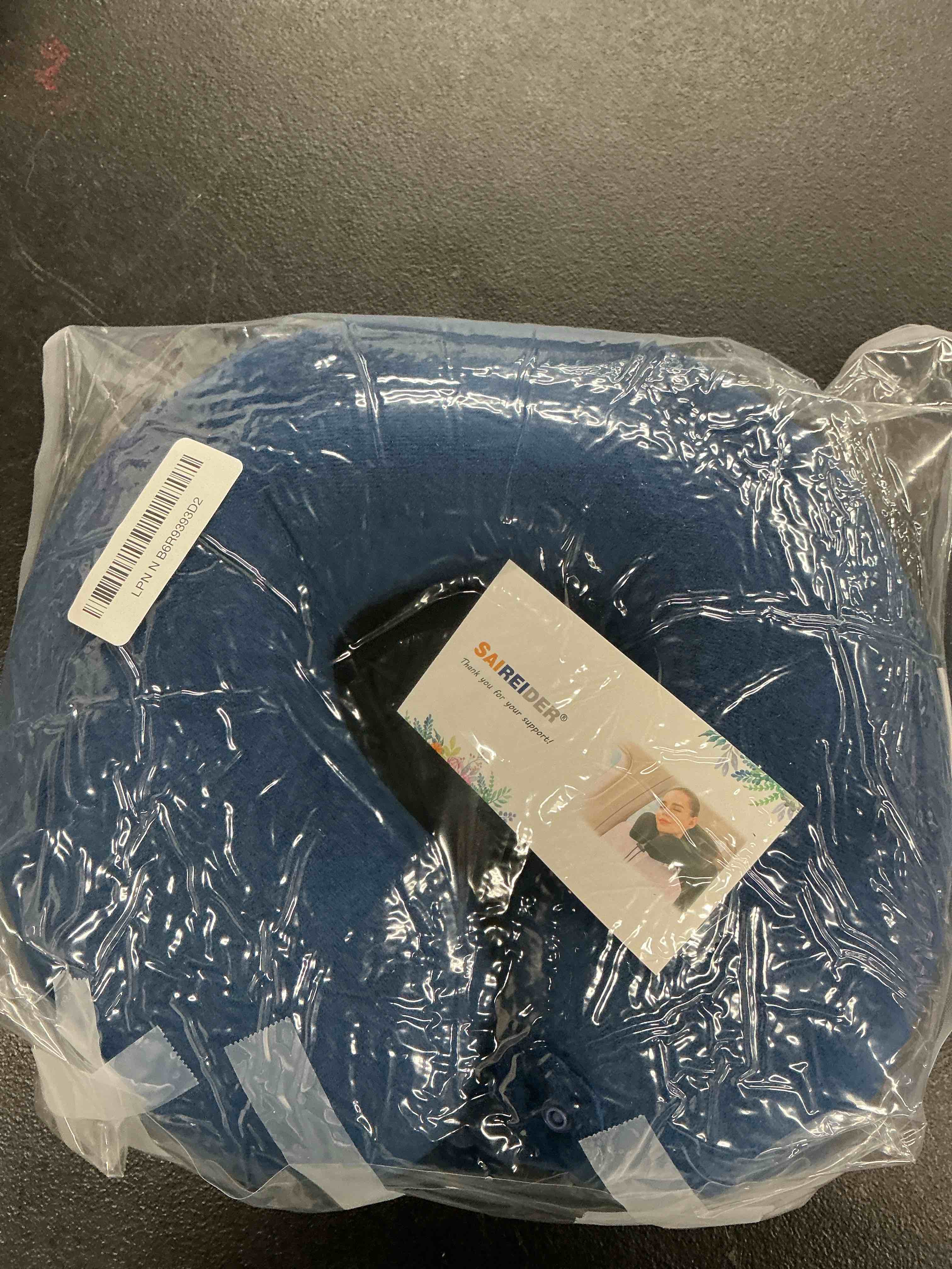 Condition photo showing Good Condition for saireider travel pillows for sleeping airplane 100% pure memory foam neck pillow for airplanes washable cover(blue 