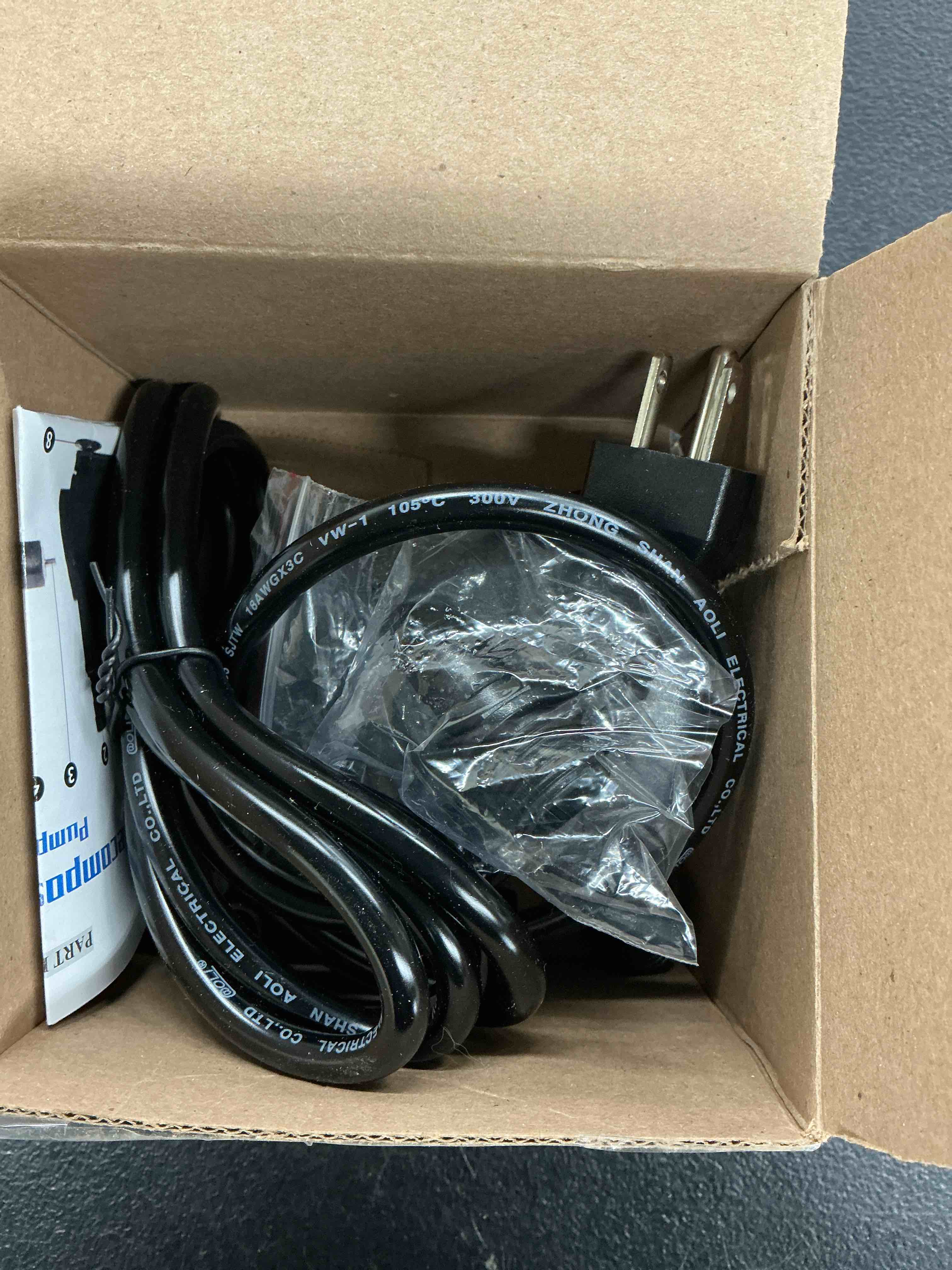 Condition photo showing New/Like New for fountain pump, 400gph submersible , durable 25w outdoor water pump with 6.5ft power cord, 3 nozzles for aquarium, pond, fish tank, water pump hydroponics, backyard fountain