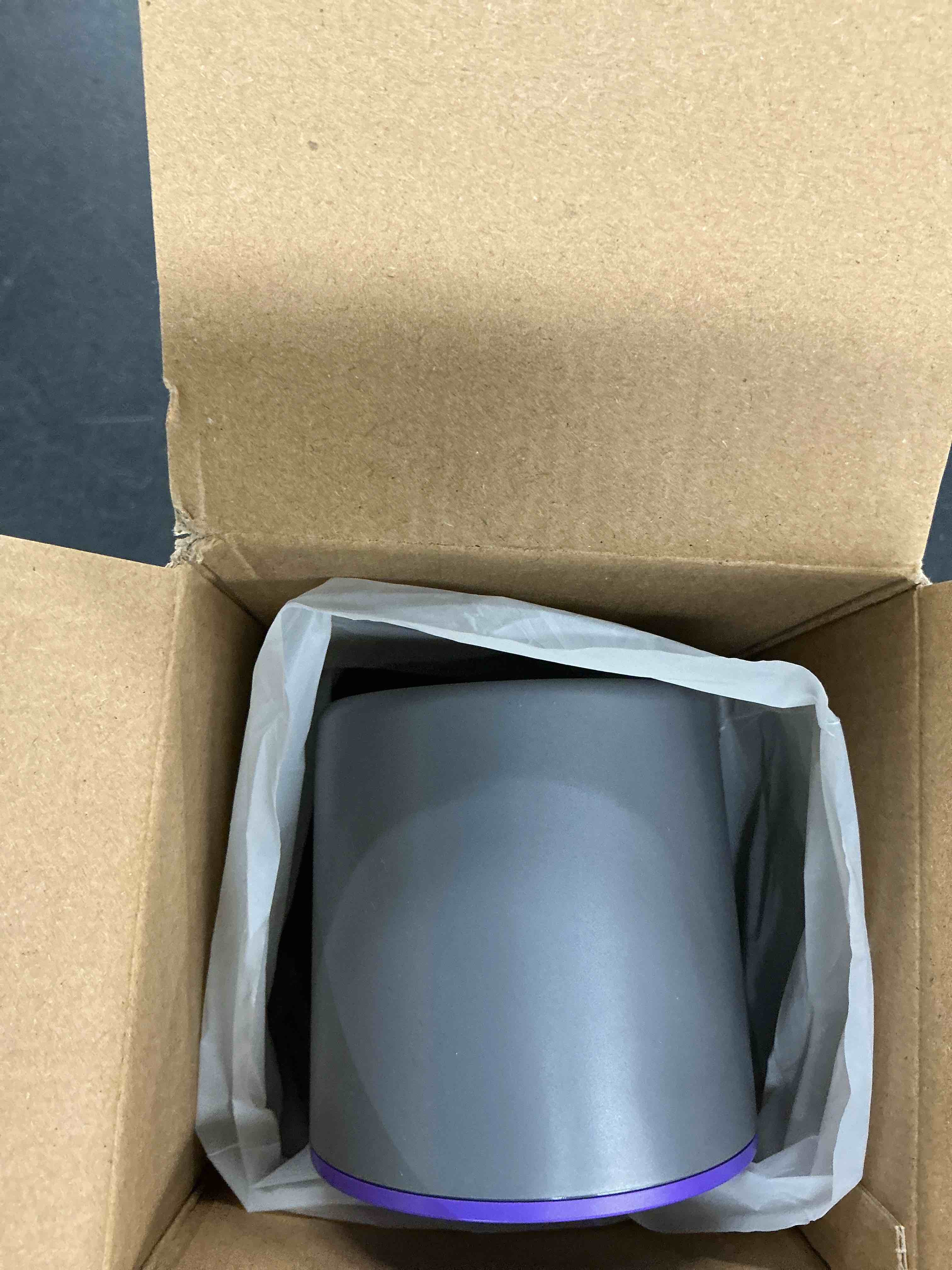 Condition photo showing Good Condition for misby desk fan, 13 inch small bladeless table fan for saving space, quiet office fan rechargeable, 3 speed & 8h timer, 90° oscillating fan for personal, office, nightstand (grey)