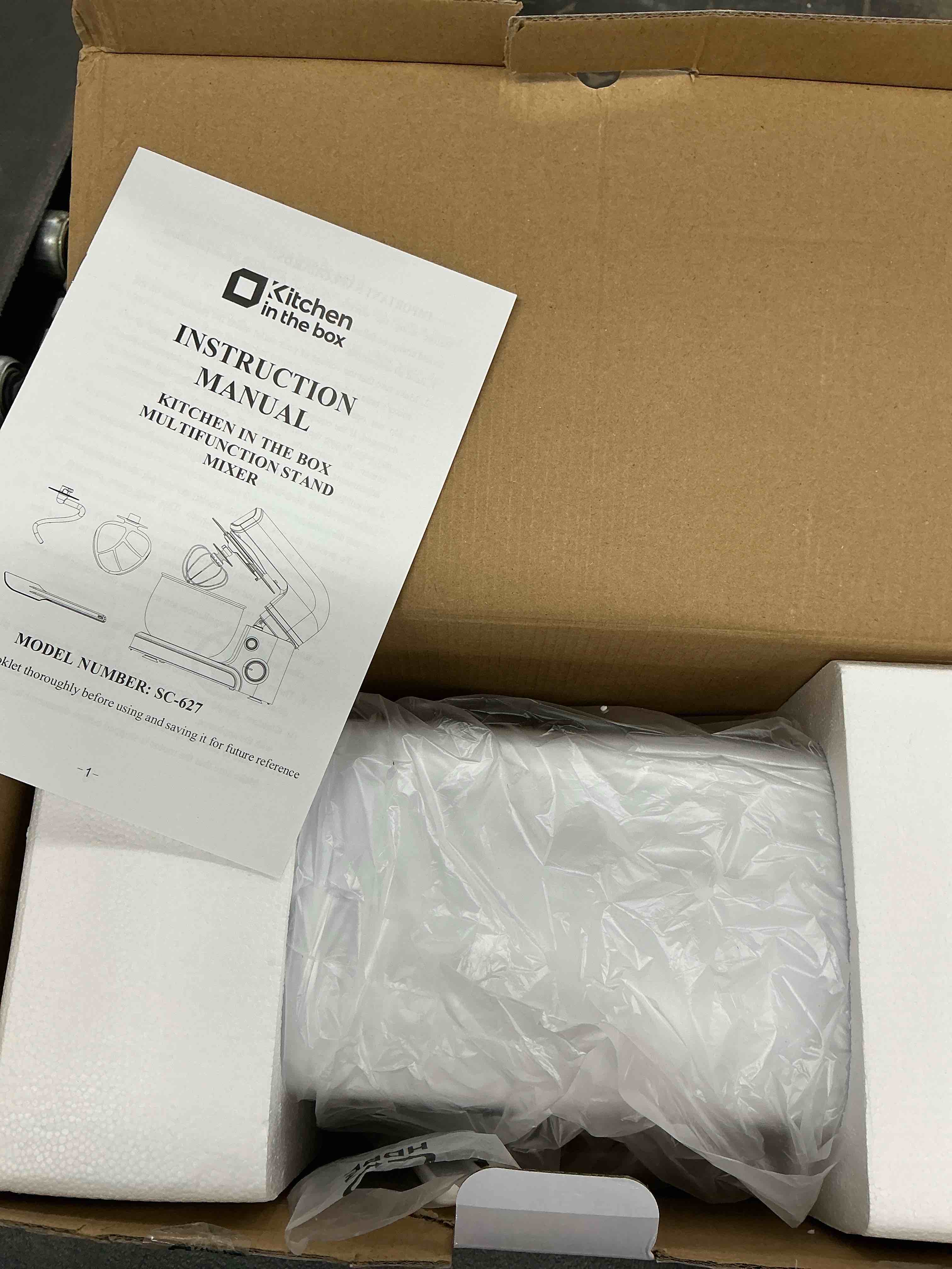 kitchen in the box stand mixer,3.2qt mini electric food mixer,6 speeds portable lightweight kitchen mixer for daily use with egg whisk,dough hook,flat beater (white)