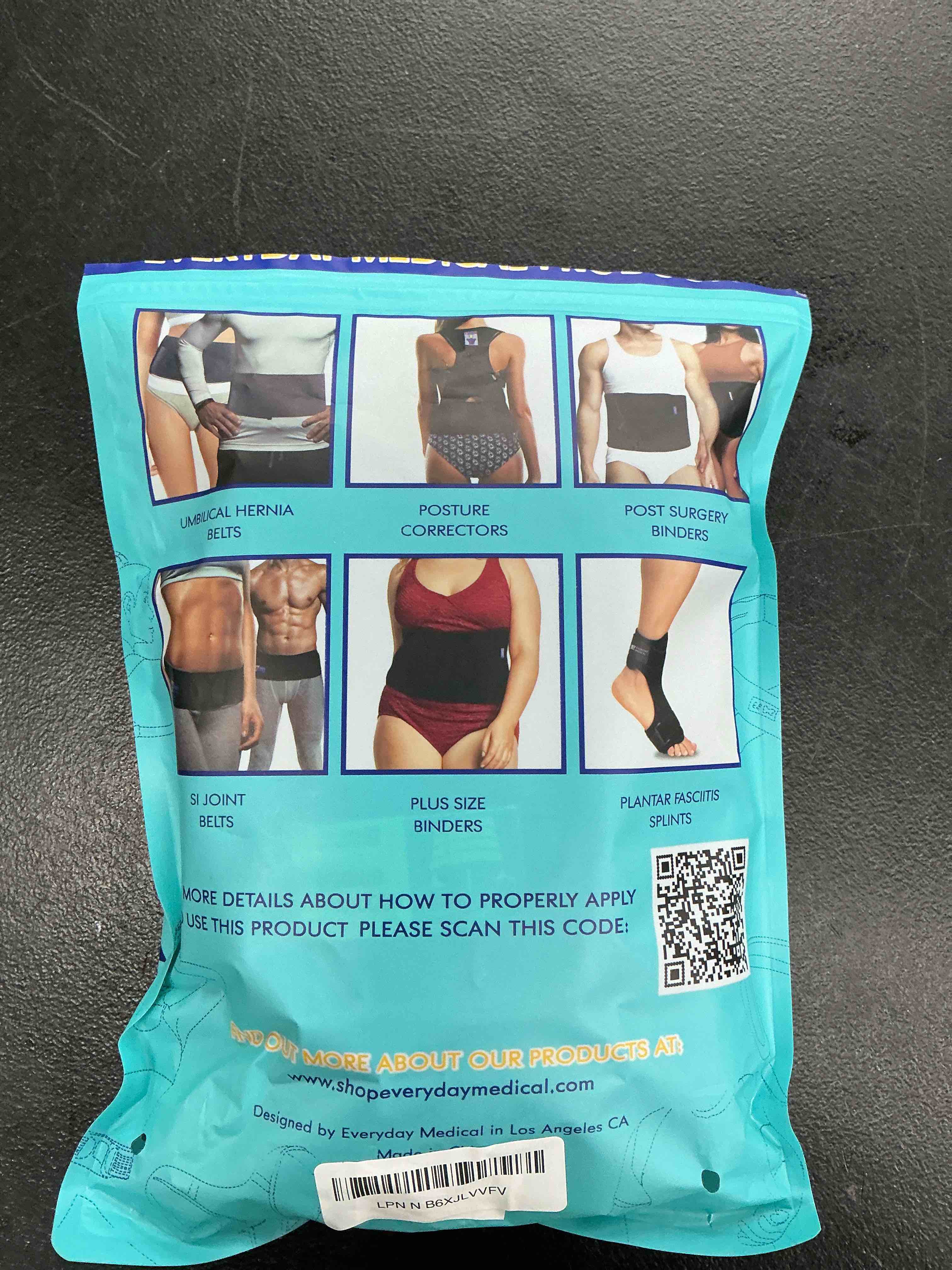 Condition photo showing Good Condition for everyday medical umbilical hernia belt for men & women - abdominal binder post surgery compression garment w/removable abdominal pads, belly support band for epigastric, navel & ventral hernias-l/xl l/xxl (42-57 in)