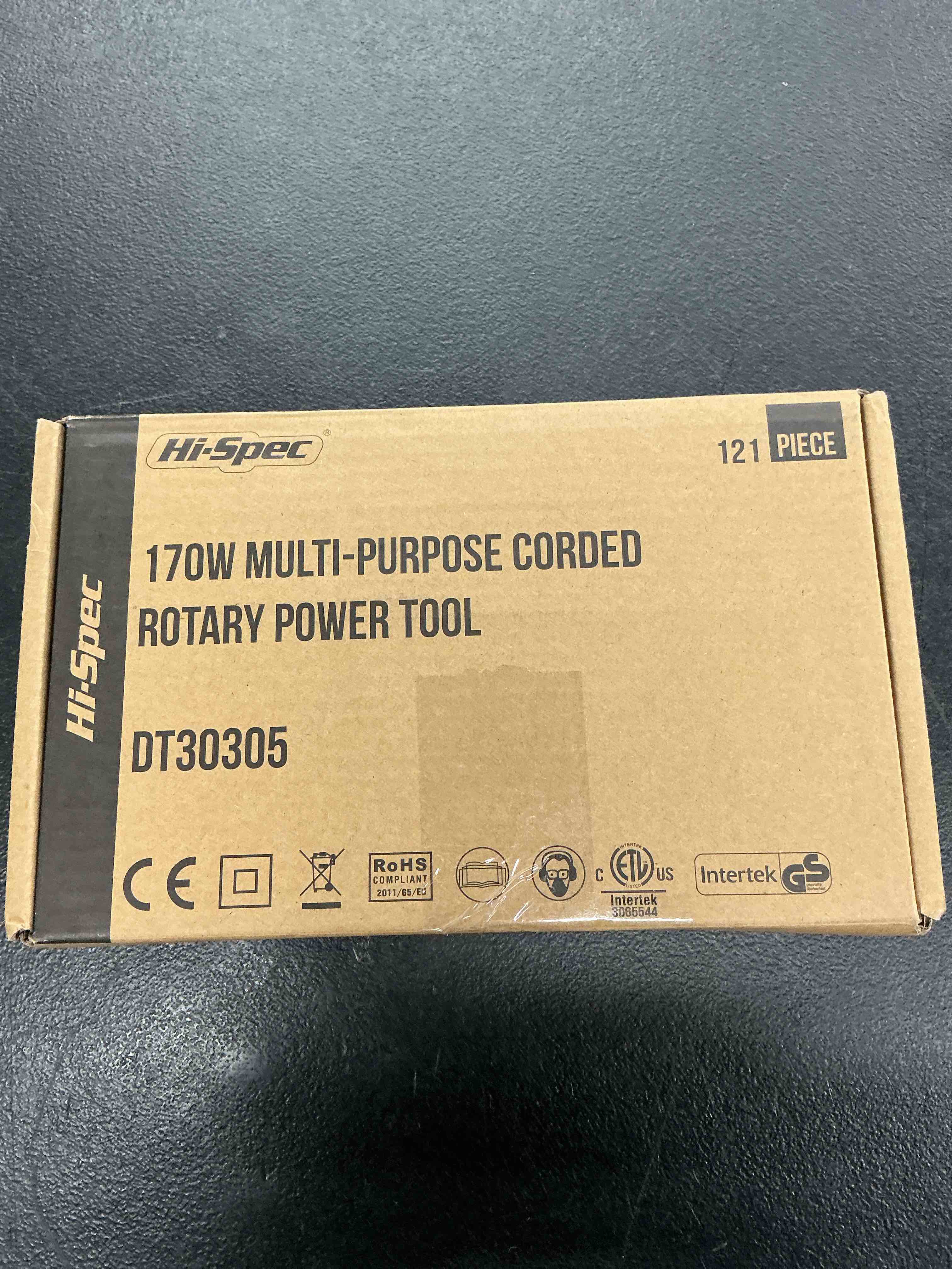 Condition photo showing Good Condition for hi-spec rotary tool kit set 170w 1.4a with 121 piece dremel compatible bit accessories. drill, cut, trim, grind & sand in diy repairs, hobbies & craftwork silver