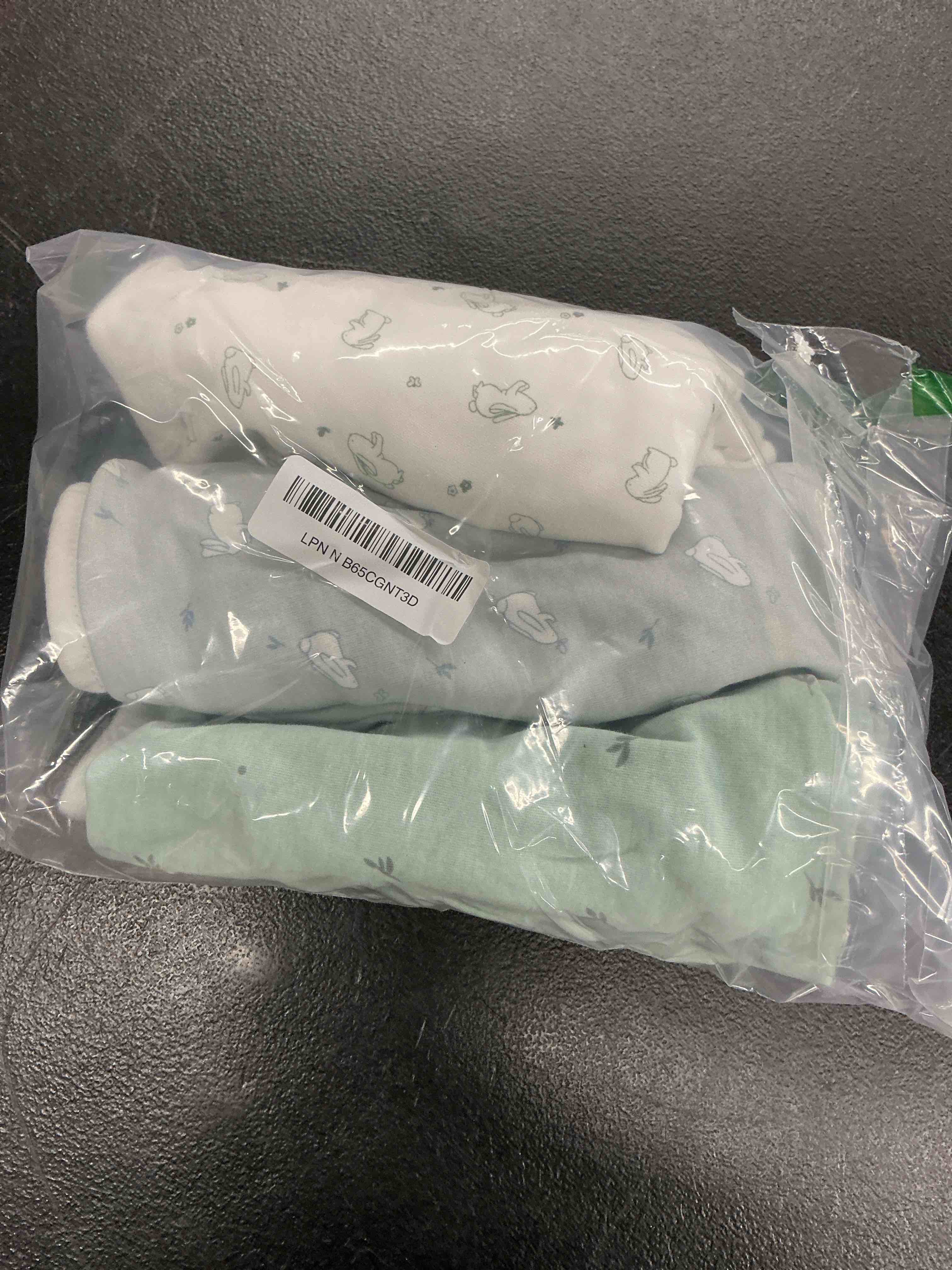 Condition photo showing Good Condition for 3-pack organic baby swaddle sleep sacks - swaddles for newborns, infant 0-3 months, baby girls, boys, soft & snug newborn sleep sack, nursery swaddling blankets (bunnies, os) one size (0-3 months) bunnies