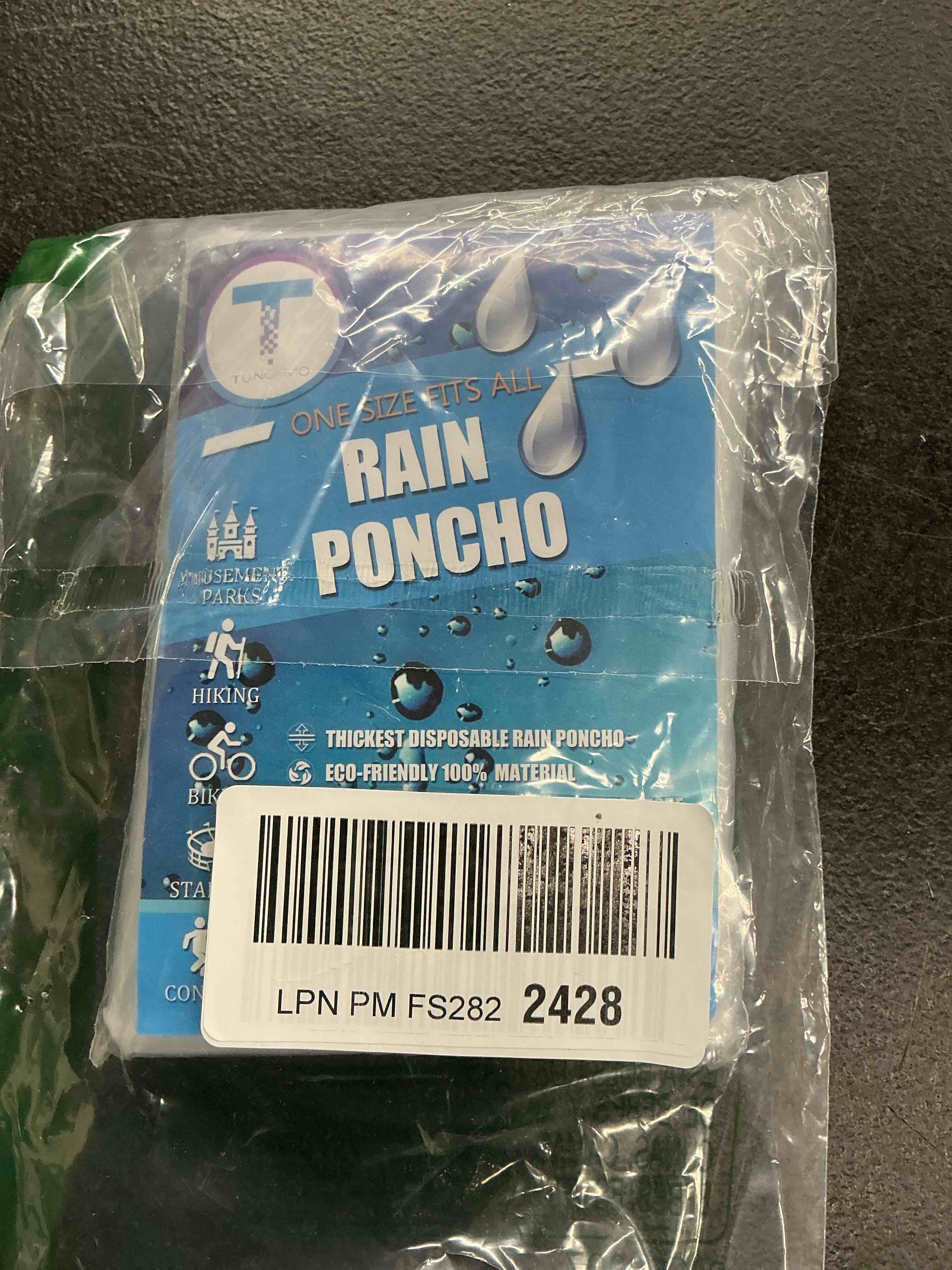 Condition photo showing Good Condition for disposable rain ponchos 6 pack for adults/kids/family set-50% thicker emergency ponchos one size family 6 pack