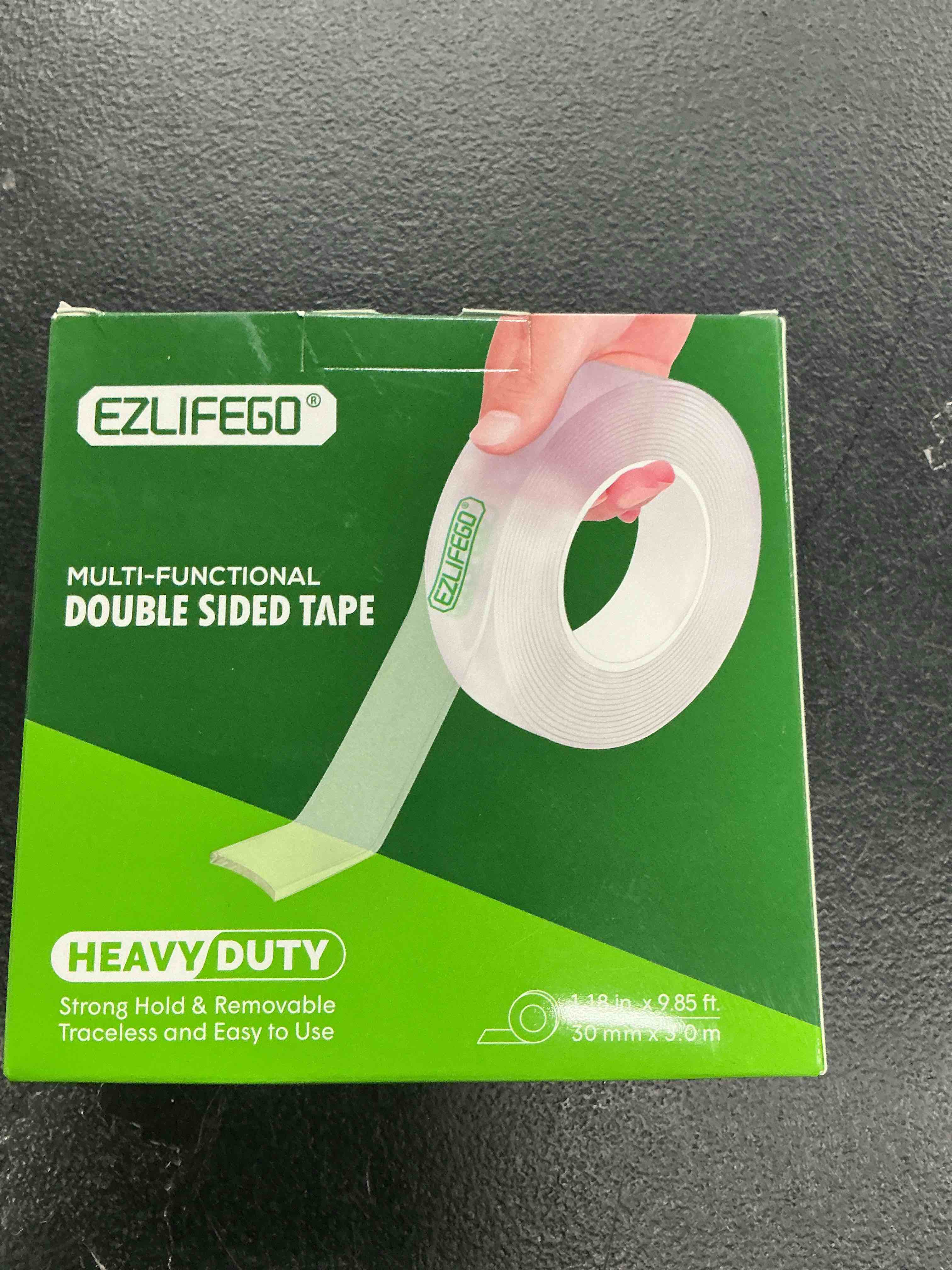 Condition photo showing Good Condition for ezlifego double sided tape heavy duty, nano double sided adhesive tape, clear mounting tape picture hanging adhesive strips (9.85ft) 9.85 feet