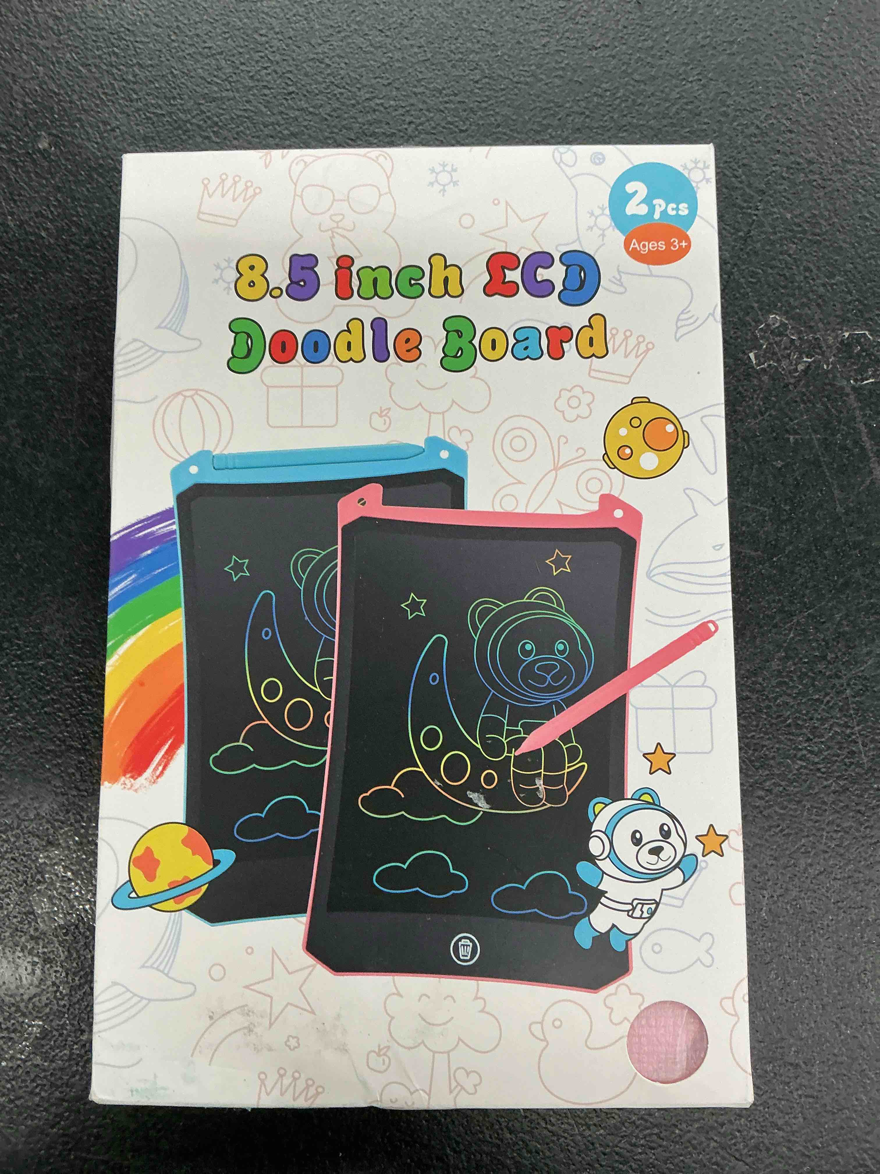 Condition photo showing Good Condition for eoocoo toddler toys, lcd writing tablet for kids 2 pack, easter basket stuffers toddler travel essentials drawing pad, no mess coloring books, road trip activities, age 3-5 girl boy gifts - 8.5 inch 8.5”pink&blue