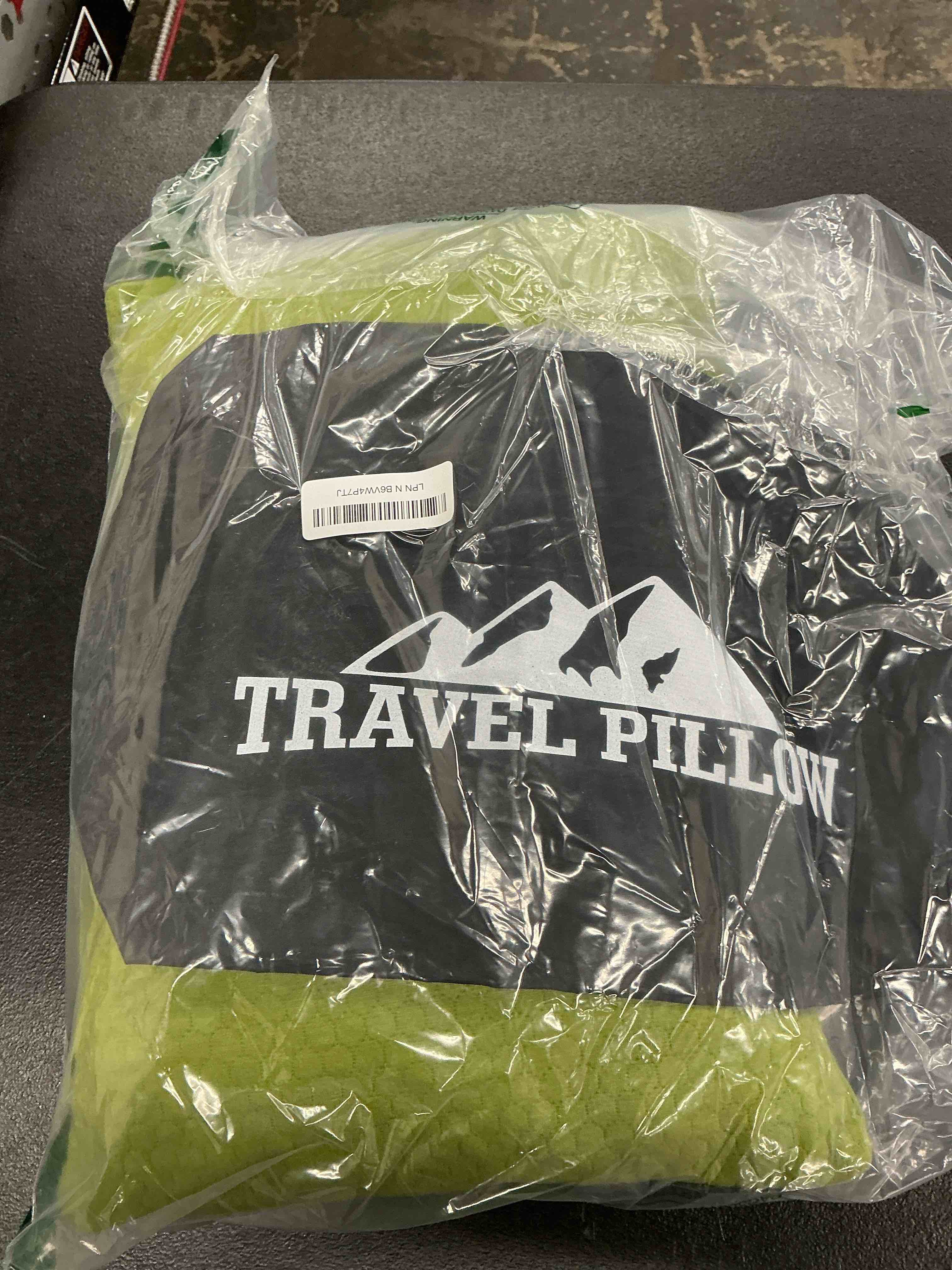 Condition photo showing Good Condition for camping memory foam pillow travel pillow compressible medium firm, soft comfortable and breathable, ideal backpacking hiking and airplane avocado green m-17.7 x 13.8 inch