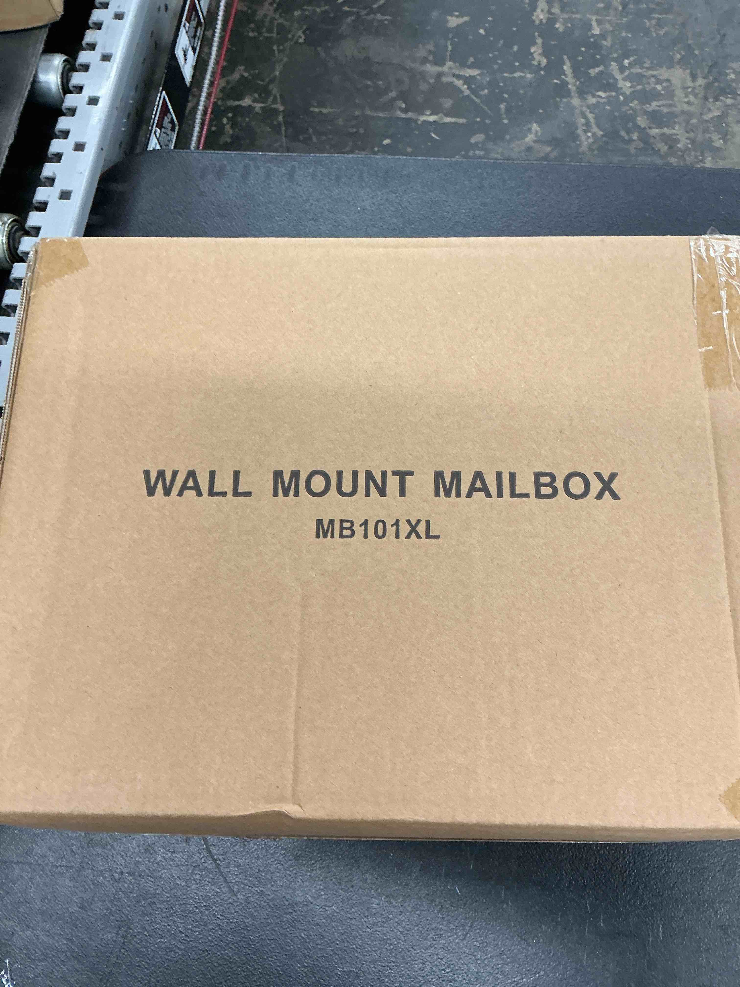 Condition photo showing Good Condition for large capacity wall mount mailbox with outgoing mail flag, 16.5”x12.7”x6.3” steel mail box for outside, rust-proof galvanized steel post box, quiet stay-open lid smooth operation mailboxes black 16.5”x12.7”x6.3”