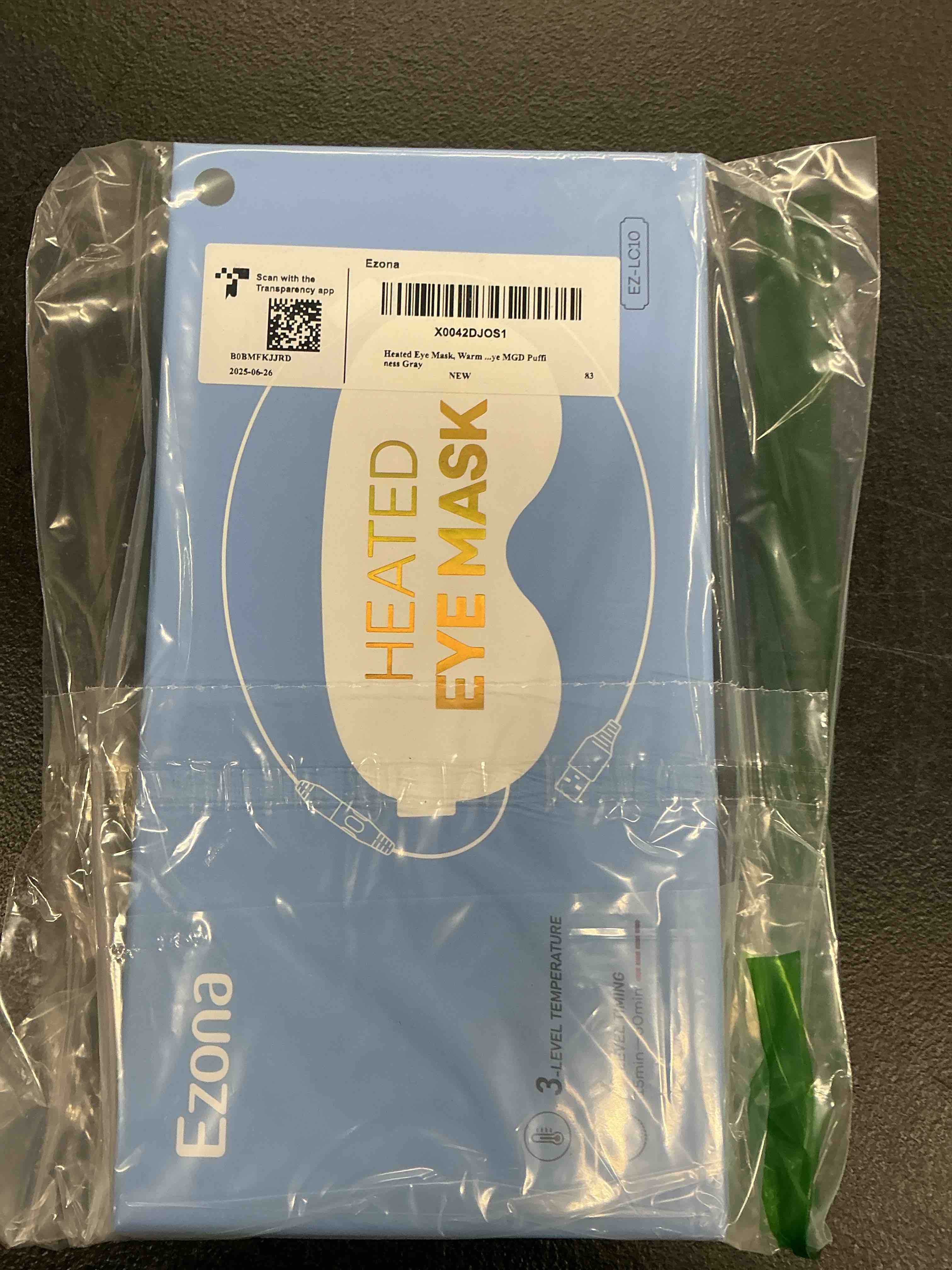 Condition photo showing Good Condition for heated eye mask, warm eye compress mask, usb electric eye heating pad with temperature & timer control, dry eye mask for dry eyes blepharitis sinus migraine stye mgd puffiness gray