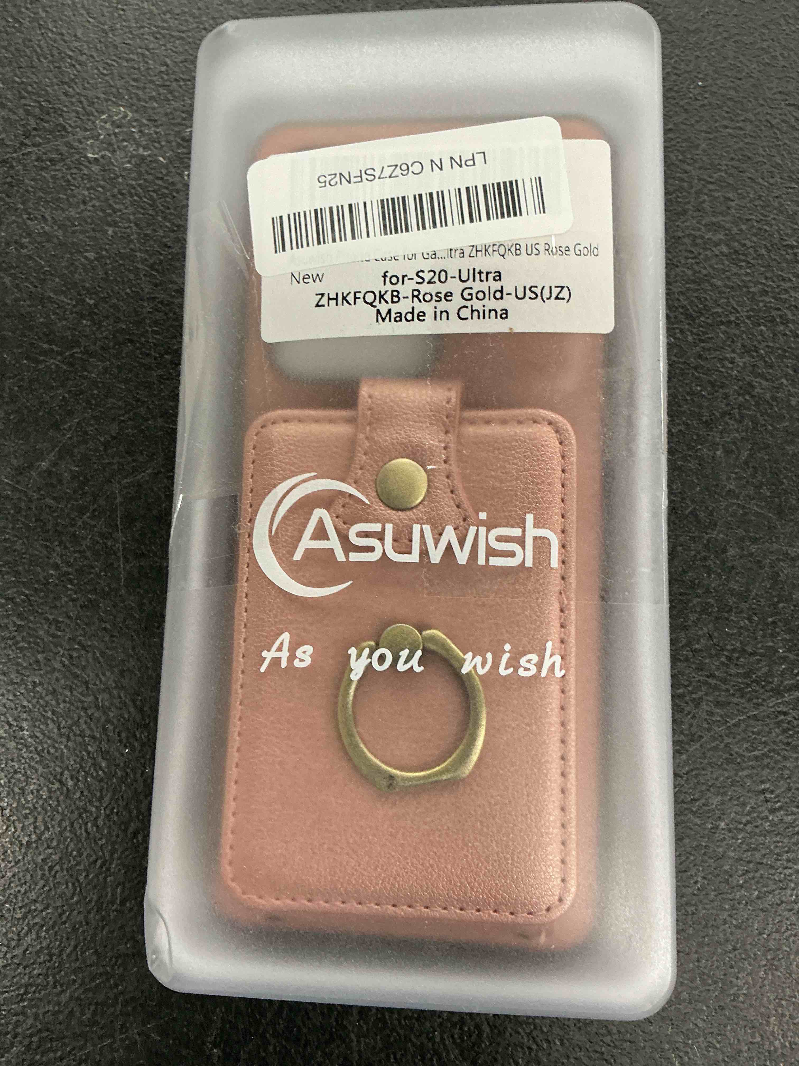 Condition photo showing Good Condition for phone case for samsung galaxy s20 ultra 5g wallet cell cover with screen protector and crossbody strap ring stand rfid credit card holder s20ultra 20s s 20 a20 s2o 20ultra g5 women girls rose gold rose gold for s20 ultra / s20 ultra 5g