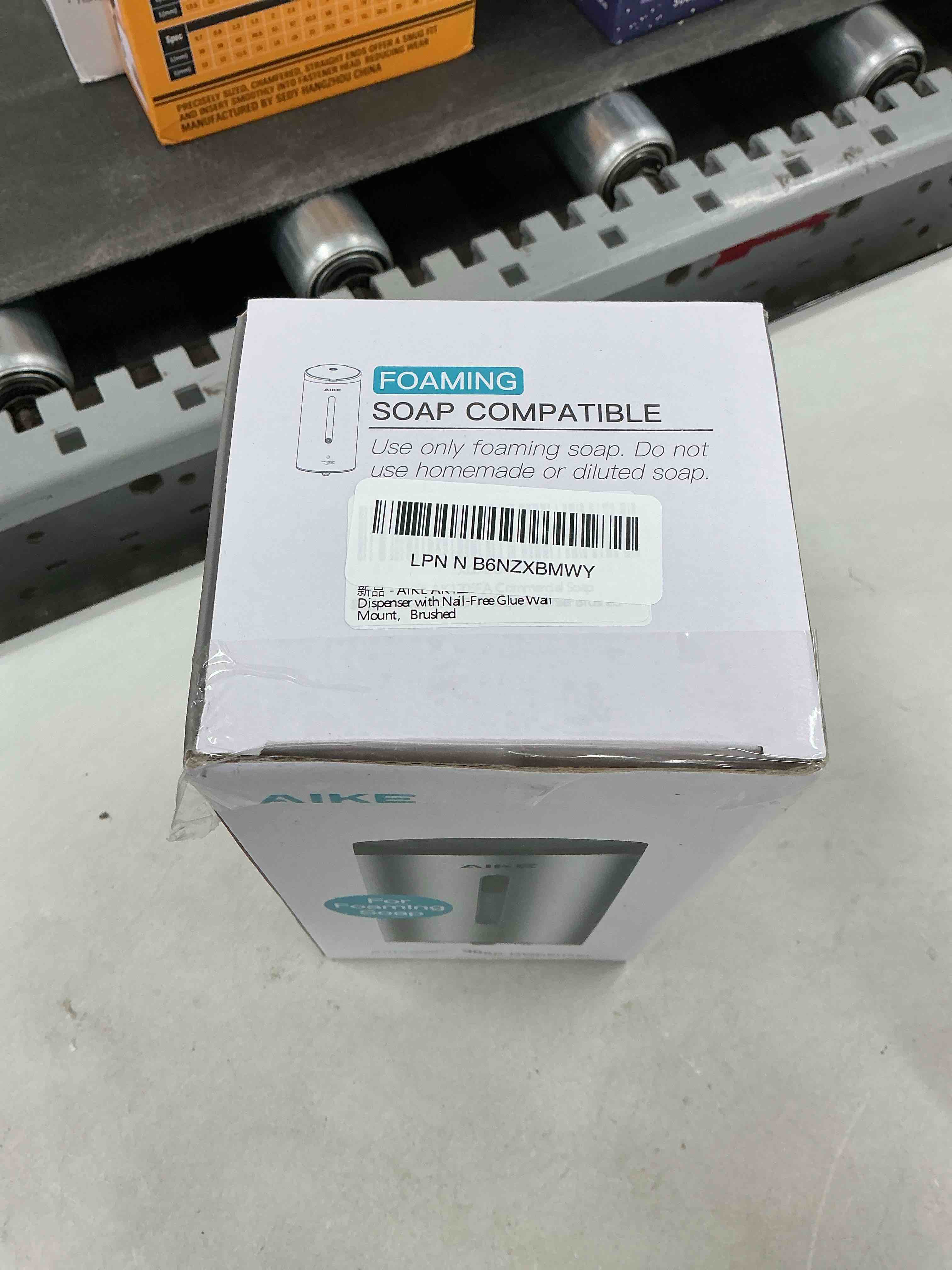 Condition photo showing Good Condition for aike wall mount automatic foam soap dispenser 25 oz commercial large capacity stainless steel model ak1205fa(brushed) brushed stainless steel