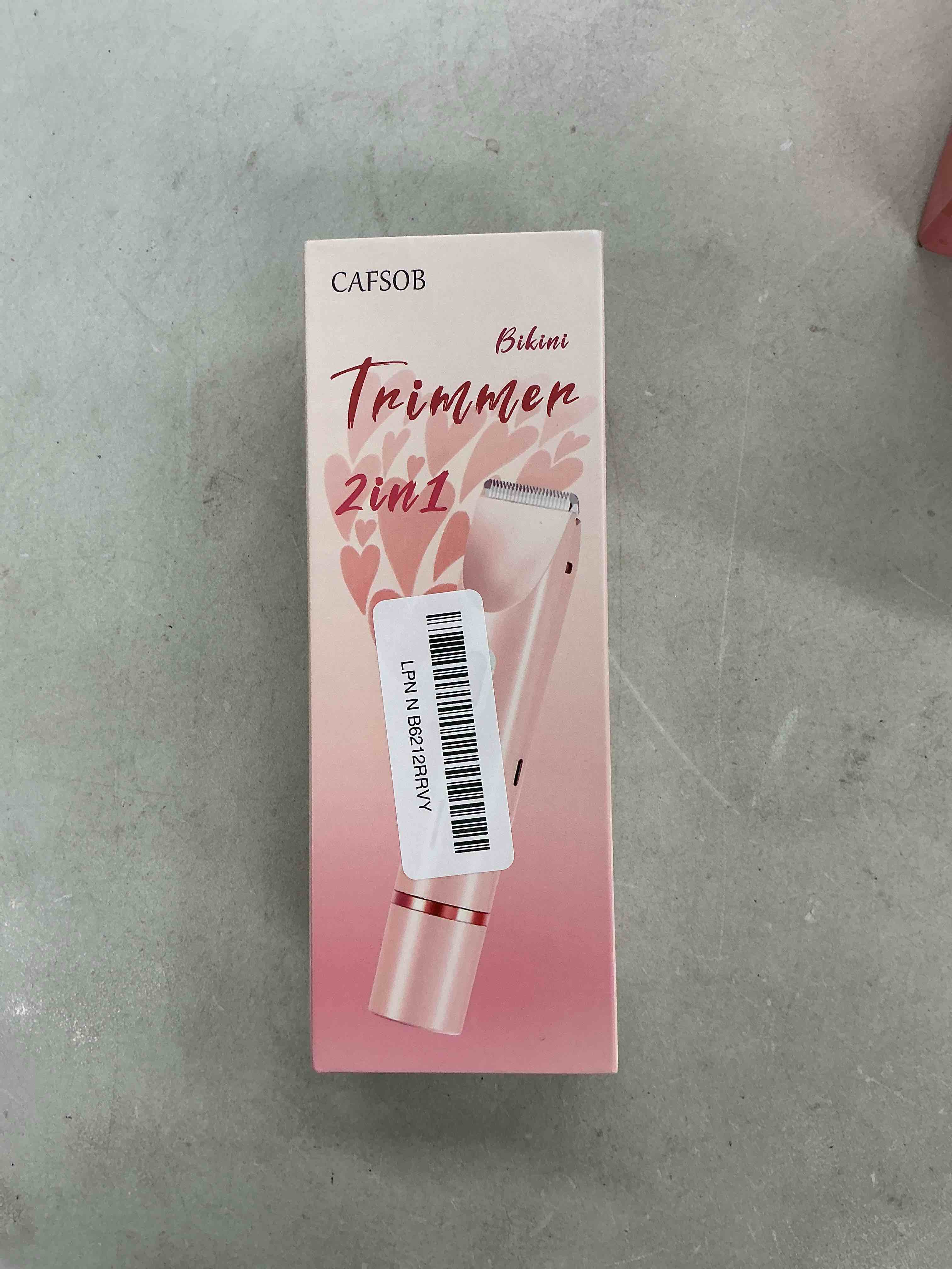 Condition photo showing Good Condition for 2-in-1 bikini trimmer for women, bikini shaver with dual heads, body and facial hair removal, rechargeable cordless electric razors for face chin pubic underarm legs, ipx7 waterproof, pink a01 pink