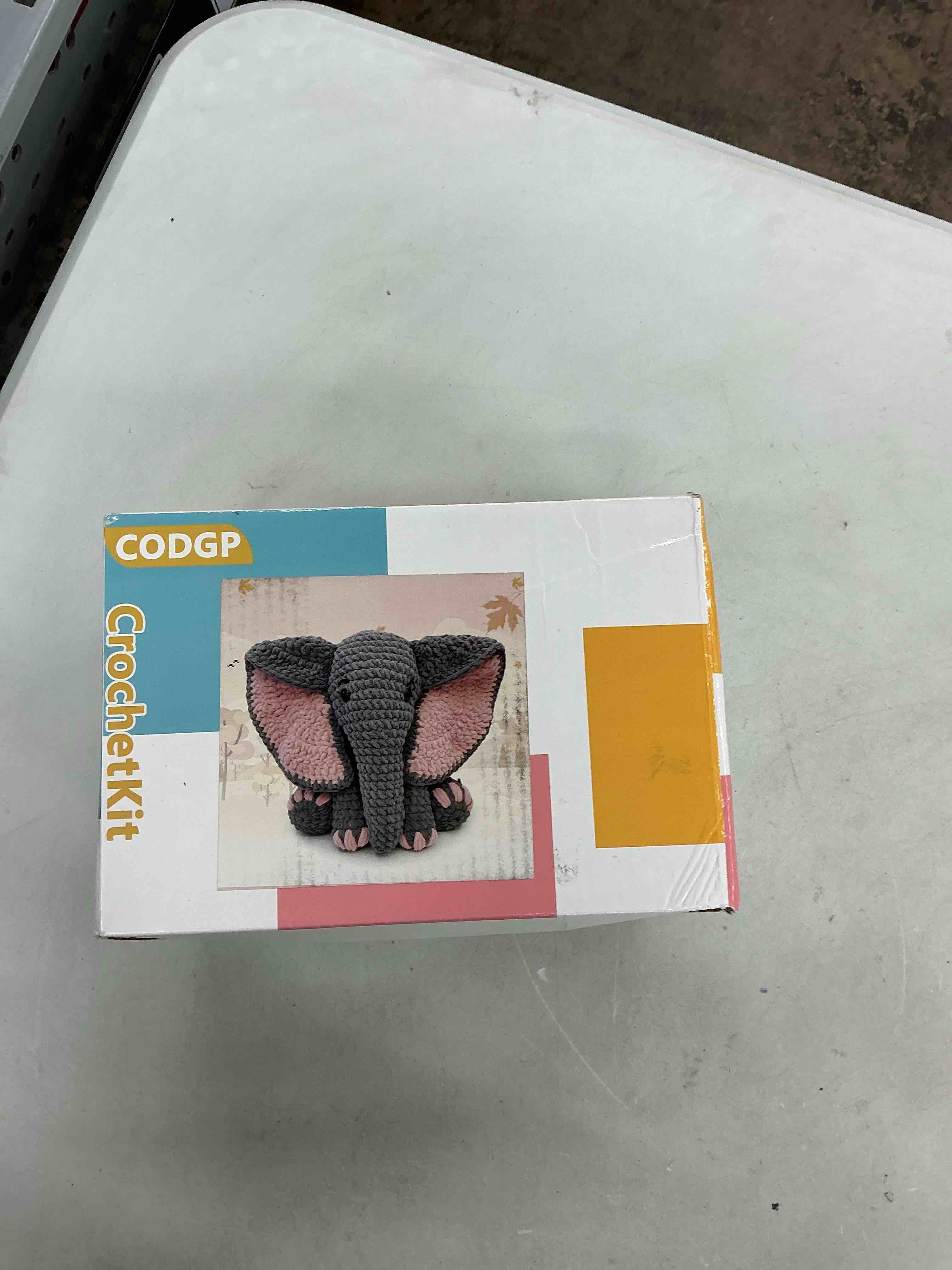 Condition photo showing New/Like New for codgp crochet kit for beginners,13in crochet animal kit elephant,crochet starter kit gift for adults kids with yarn sets,amigurumi crochet kit with step-by-step video tutorials