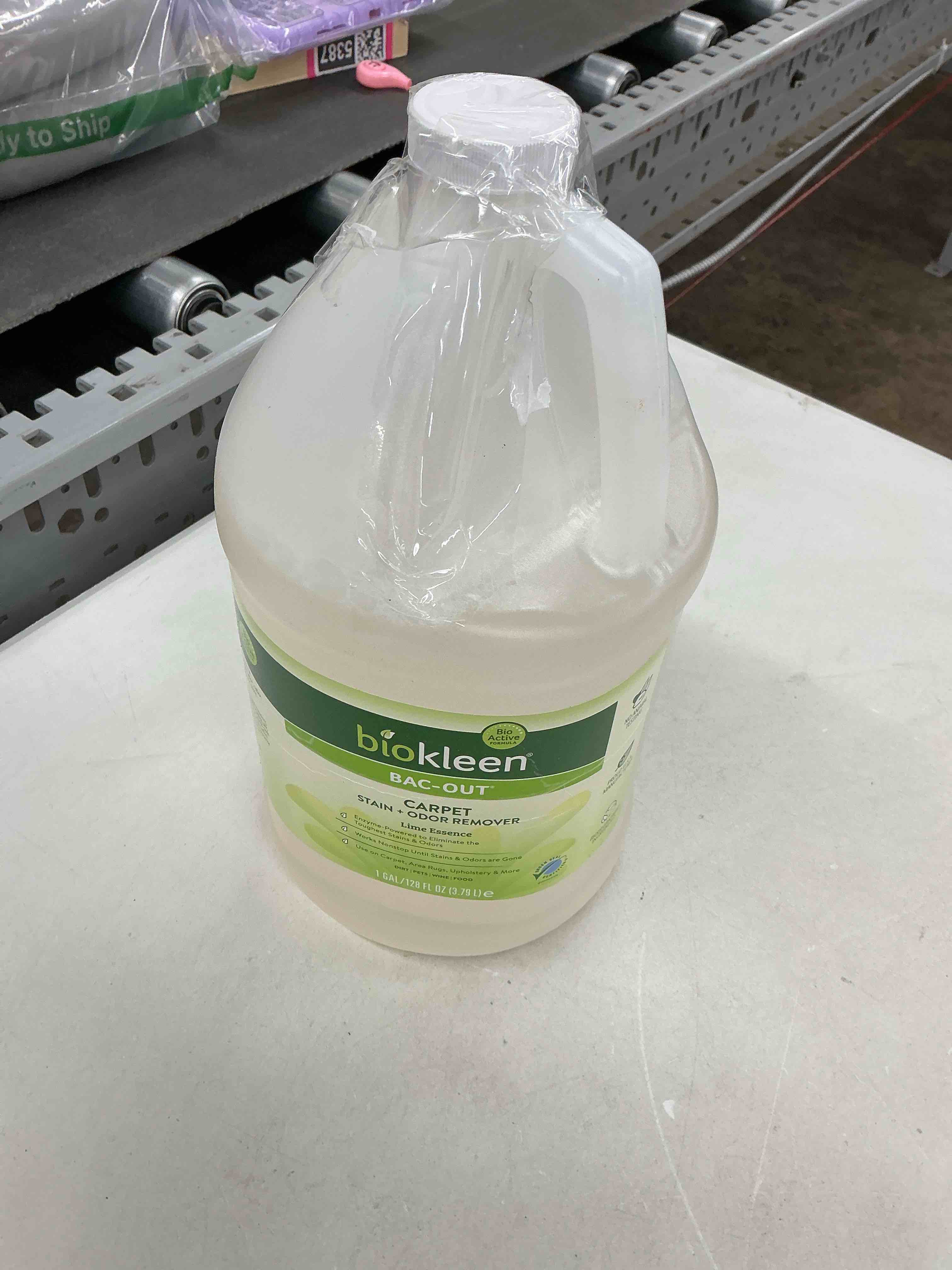 Condition photo showing Good Condition for biokleen bac-out enzyme stain & odor remover - 128 ounces - destroys stains & odors safely, for pet stains, laundry, diapers, wine, carpets, & more, eco-friendly, non-toxic 128 oz