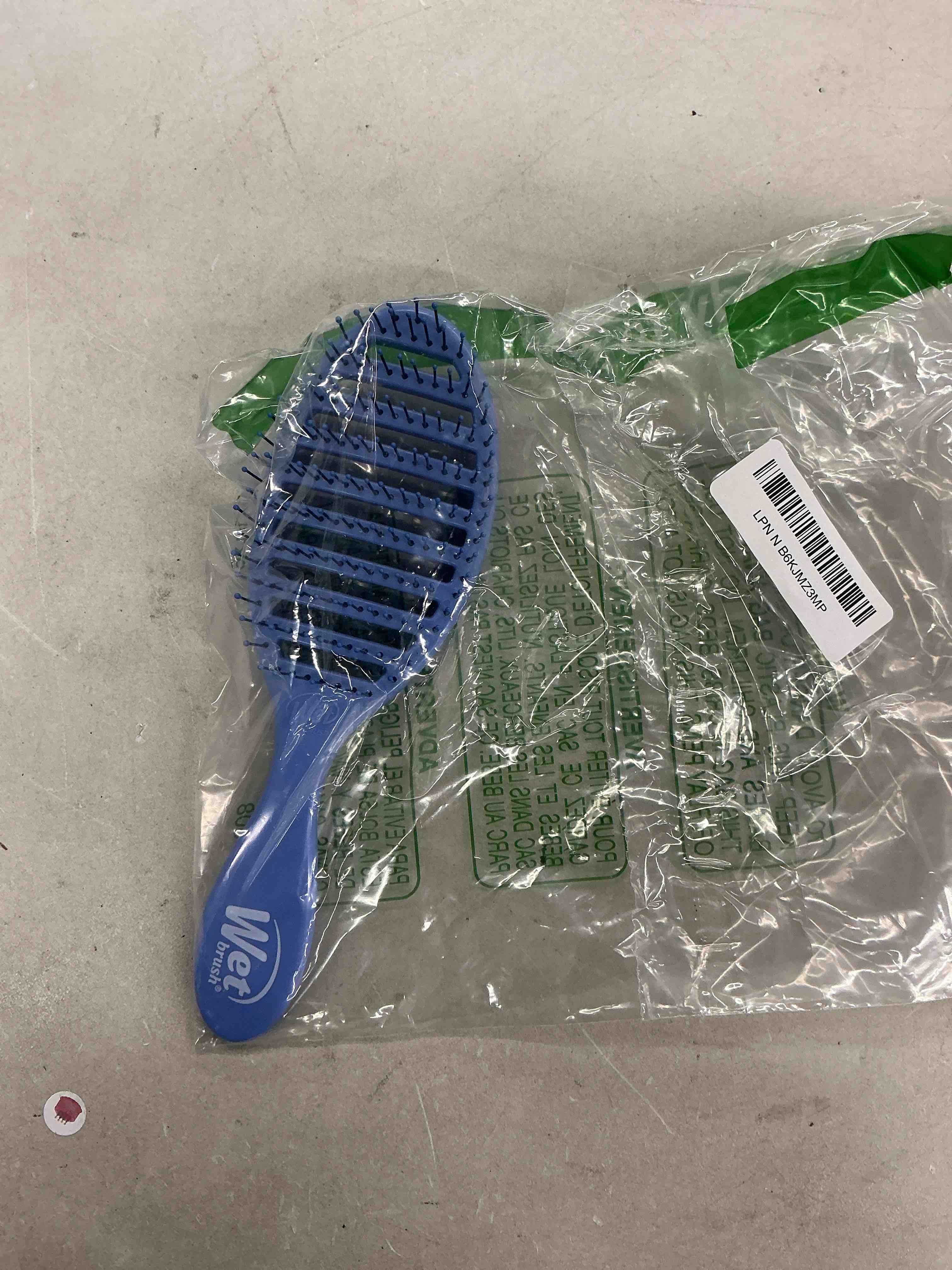 Condition photo showing Good Condition for wet brush speed dry hair brush - sky blue - vented design and ultra soft heatflex bristles are blow dry safe with ergonomic handle manages tangle and uncontrollable hair - pain-free sky 1 count (pack of 1)