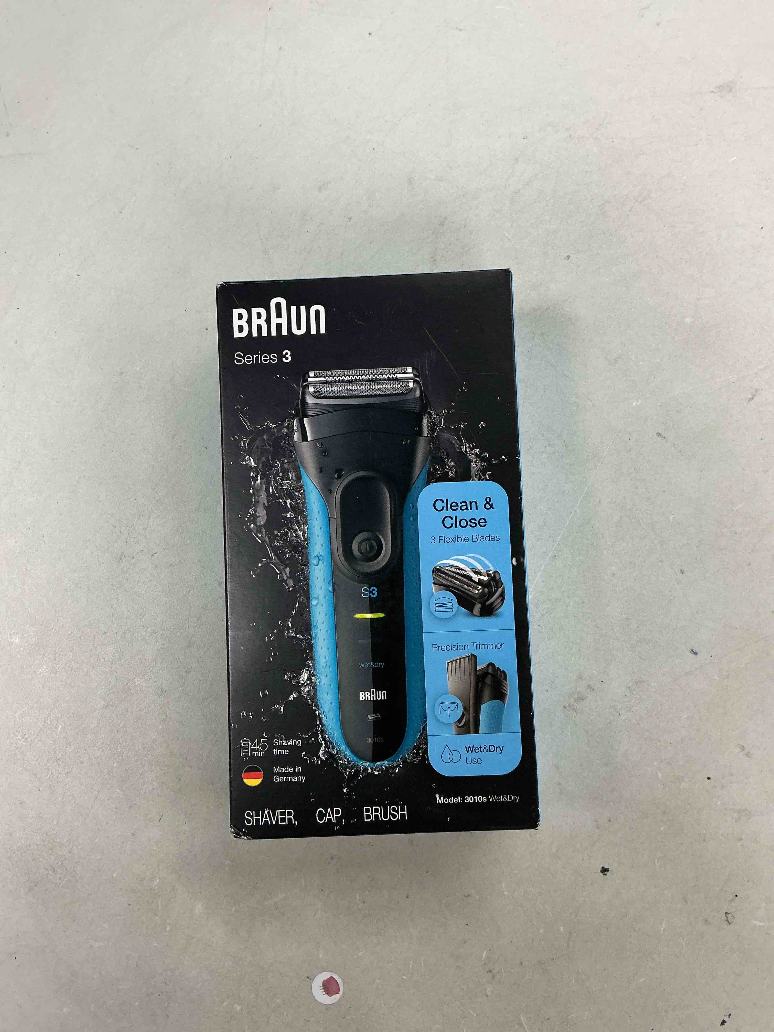 Condition photo showing Good Condition for series 3 310s wet & dry electric shaver for men/rechargeable electric razor, blue