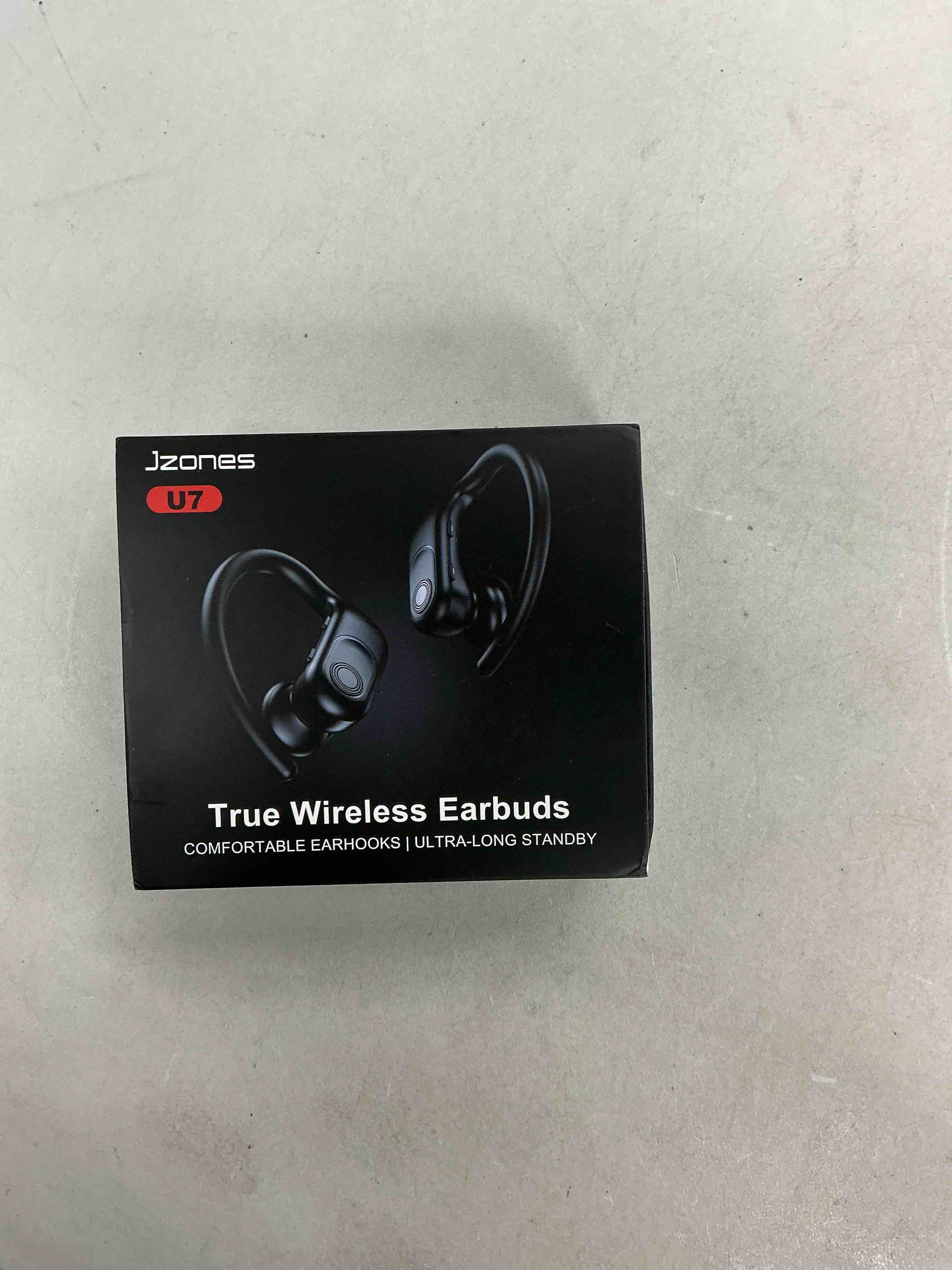Condition photo showing Good Condition for wireless earbuds bluetooth headphones 130hrs playtime with 2500mah wireless charging case led diaplay hi-fi waterproof over ear earphones for sports running workout gaming black